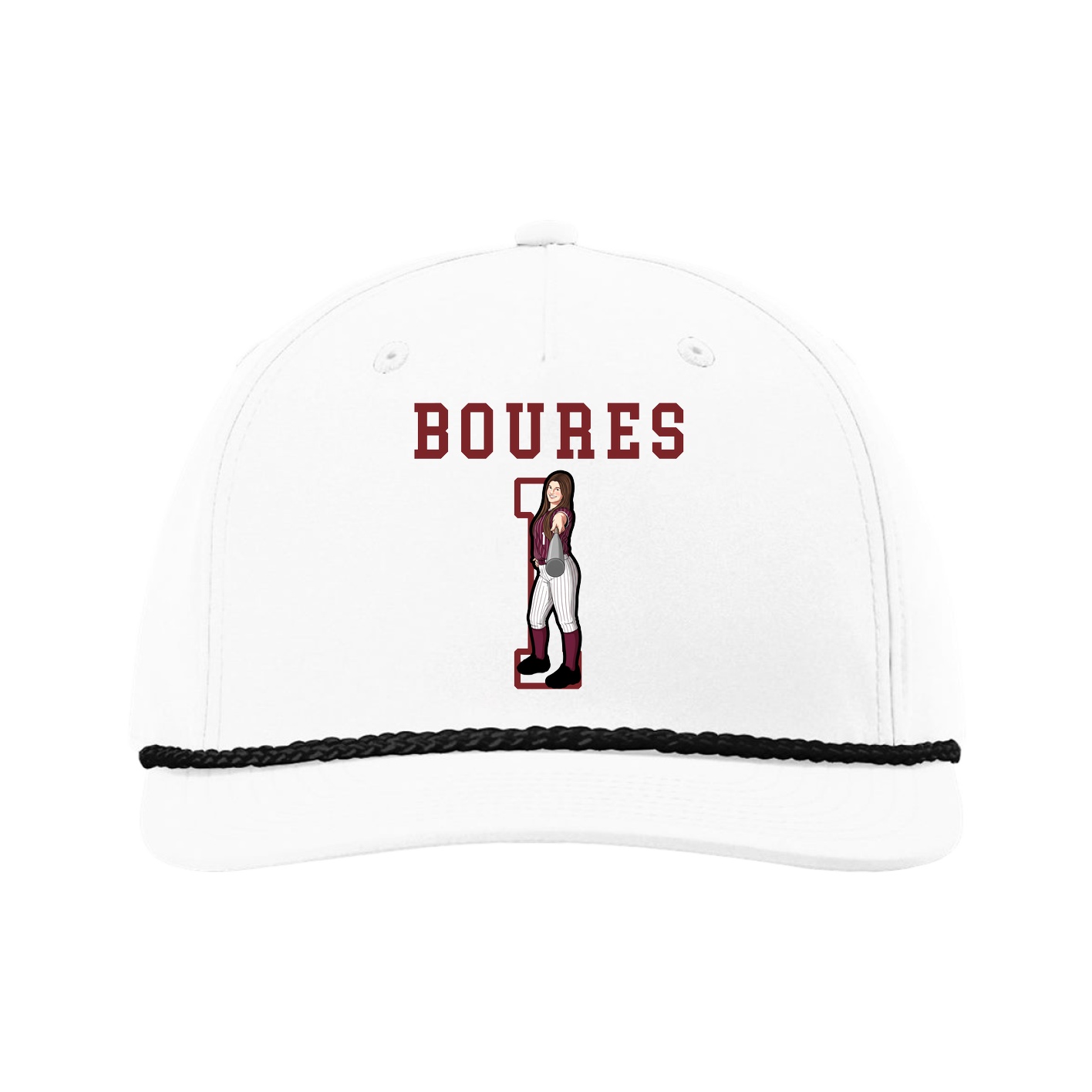 Five-Panel Classic Rope Cap — Shirsey in White