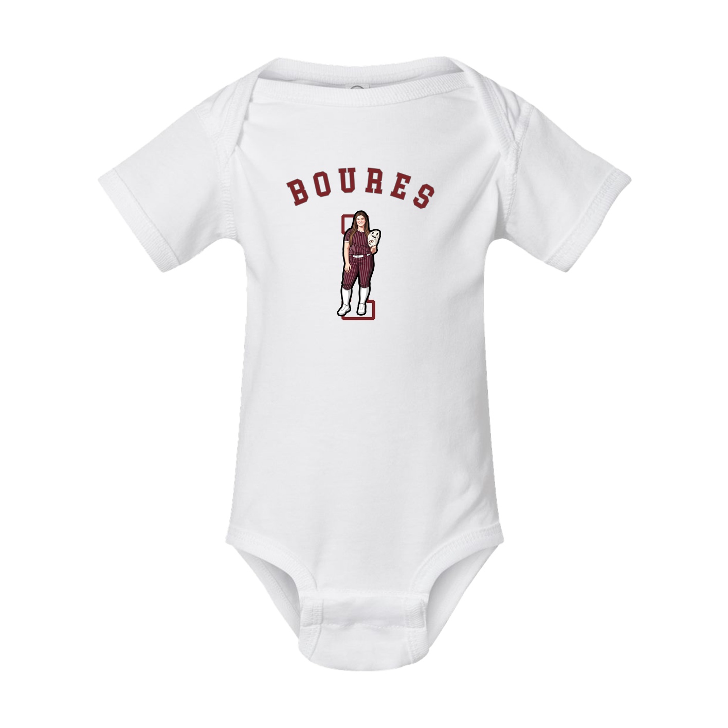 Baby Onesie — Shirsey Arch in White