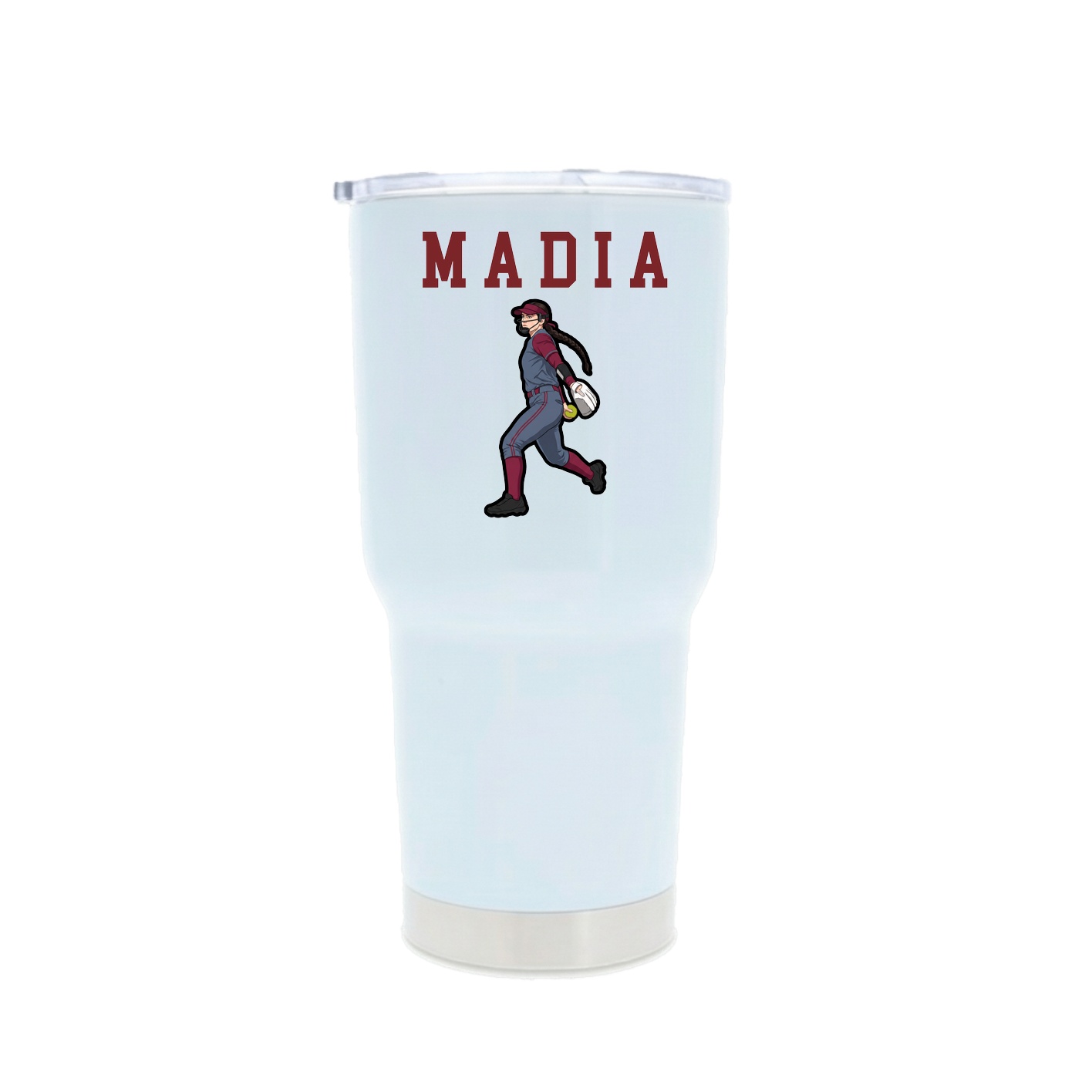 30oz Stainless Steel Tumbler — Shirsey in White