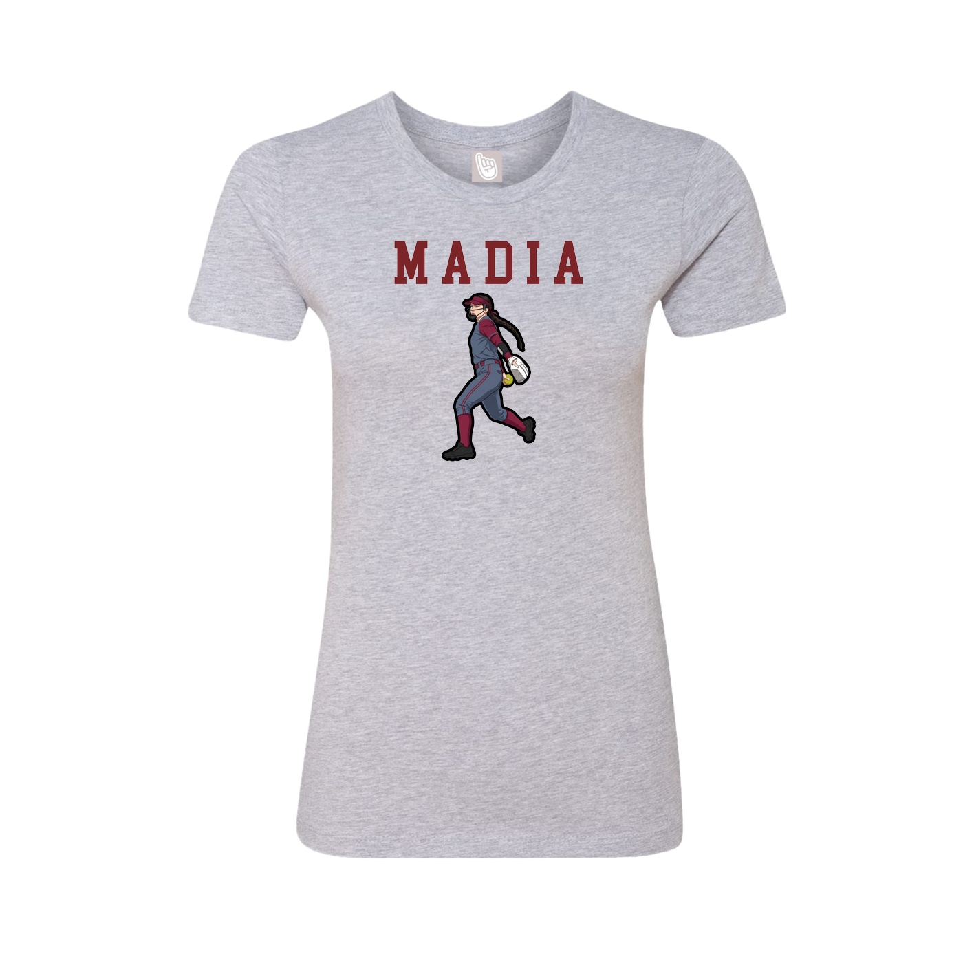 Fitted Women's Tee — Shirsey in Grey