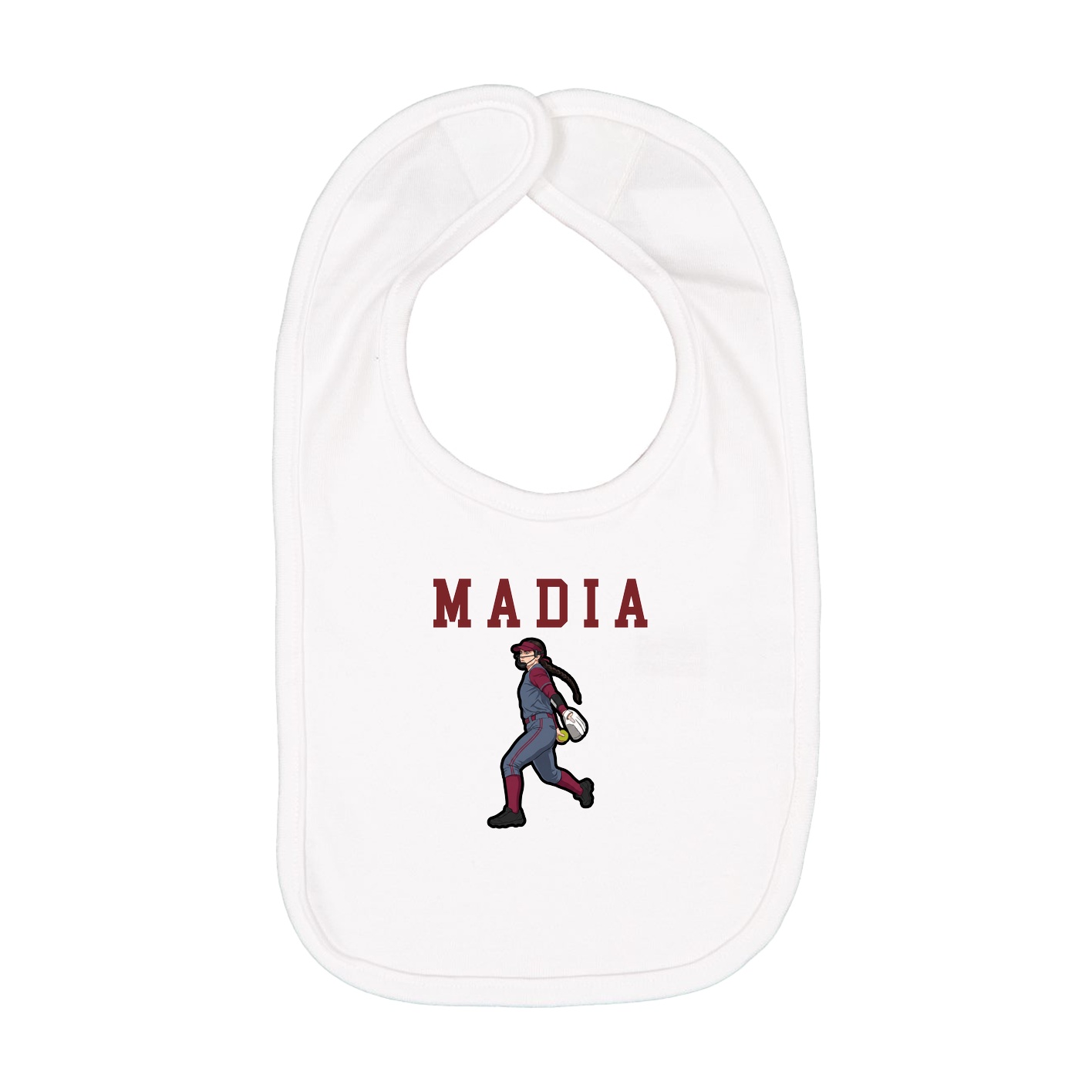 Infant Bib — Shirsey in White