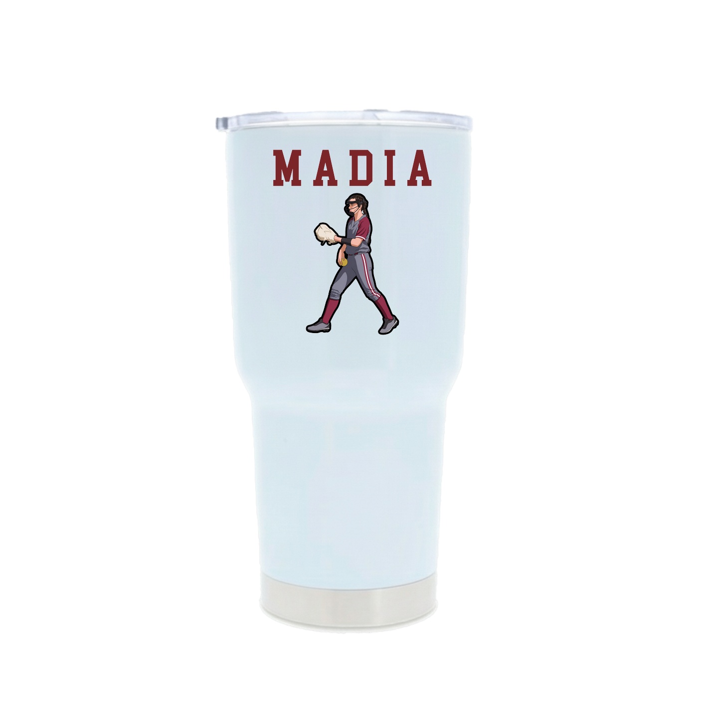 30oz Stainless Steel Tumbler — Shirsey in White