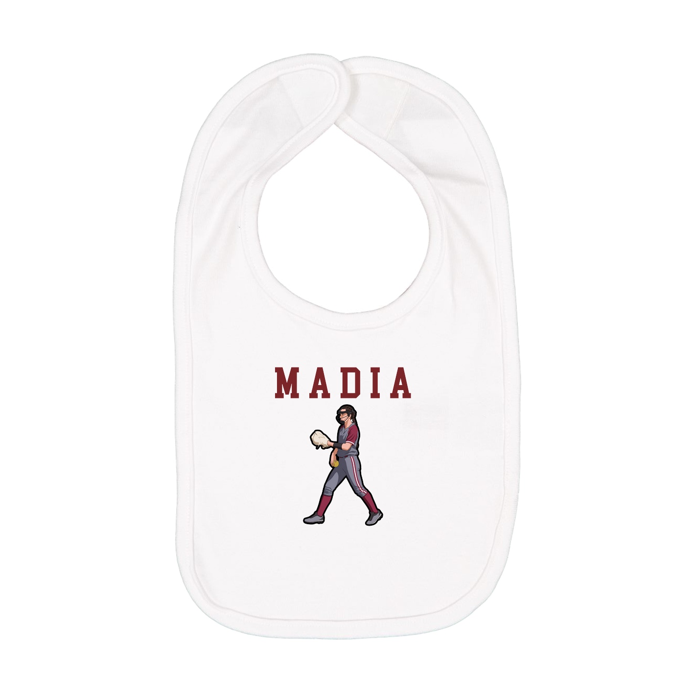 Infant Bib — Shirsey in White