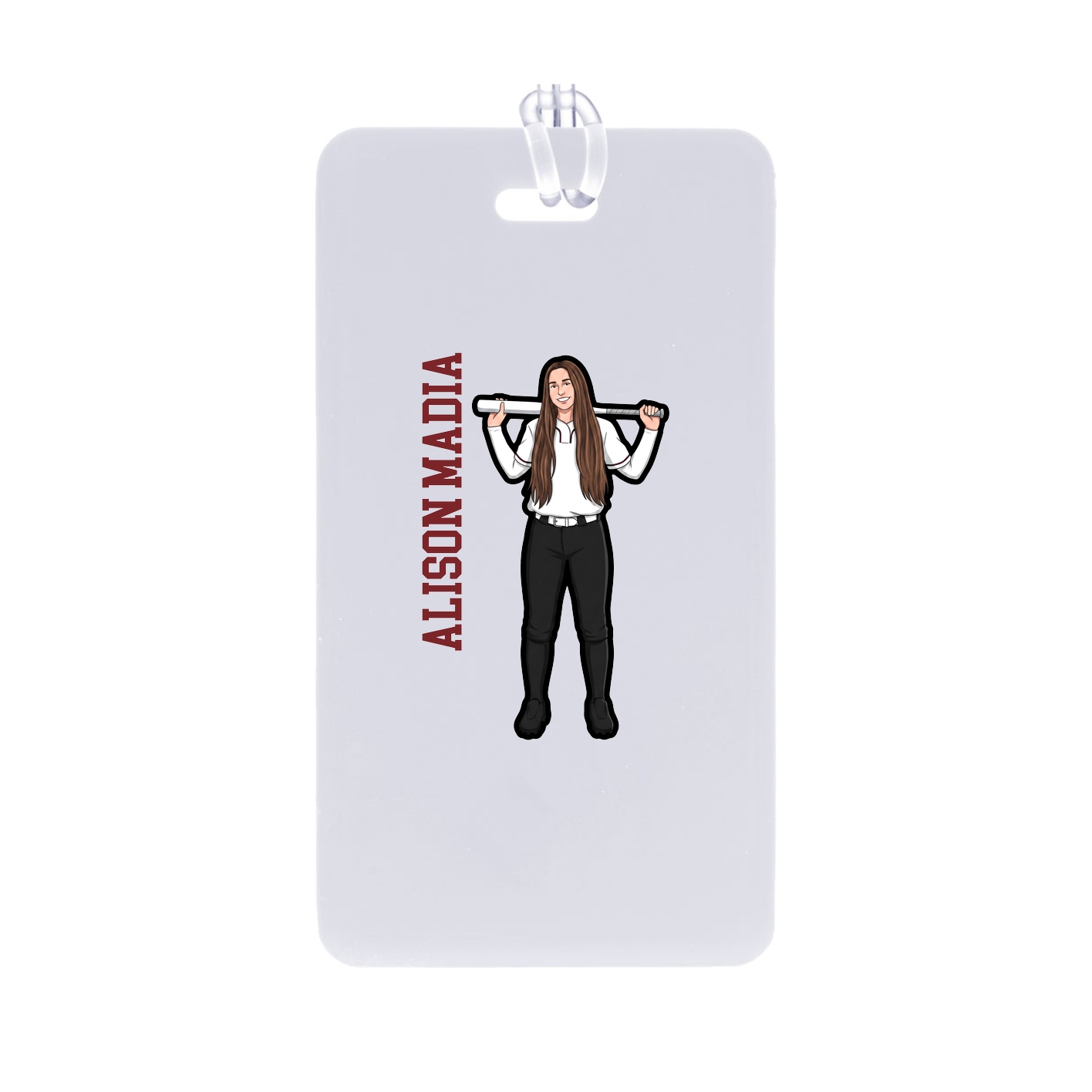 Bag Tag — Name Vertical in Classic