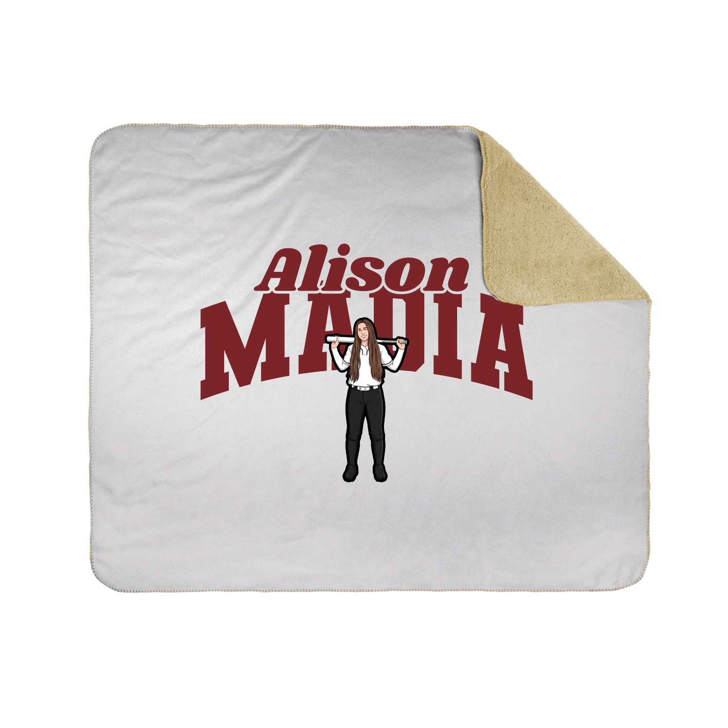 Throw Blanket — Signature Arch in White