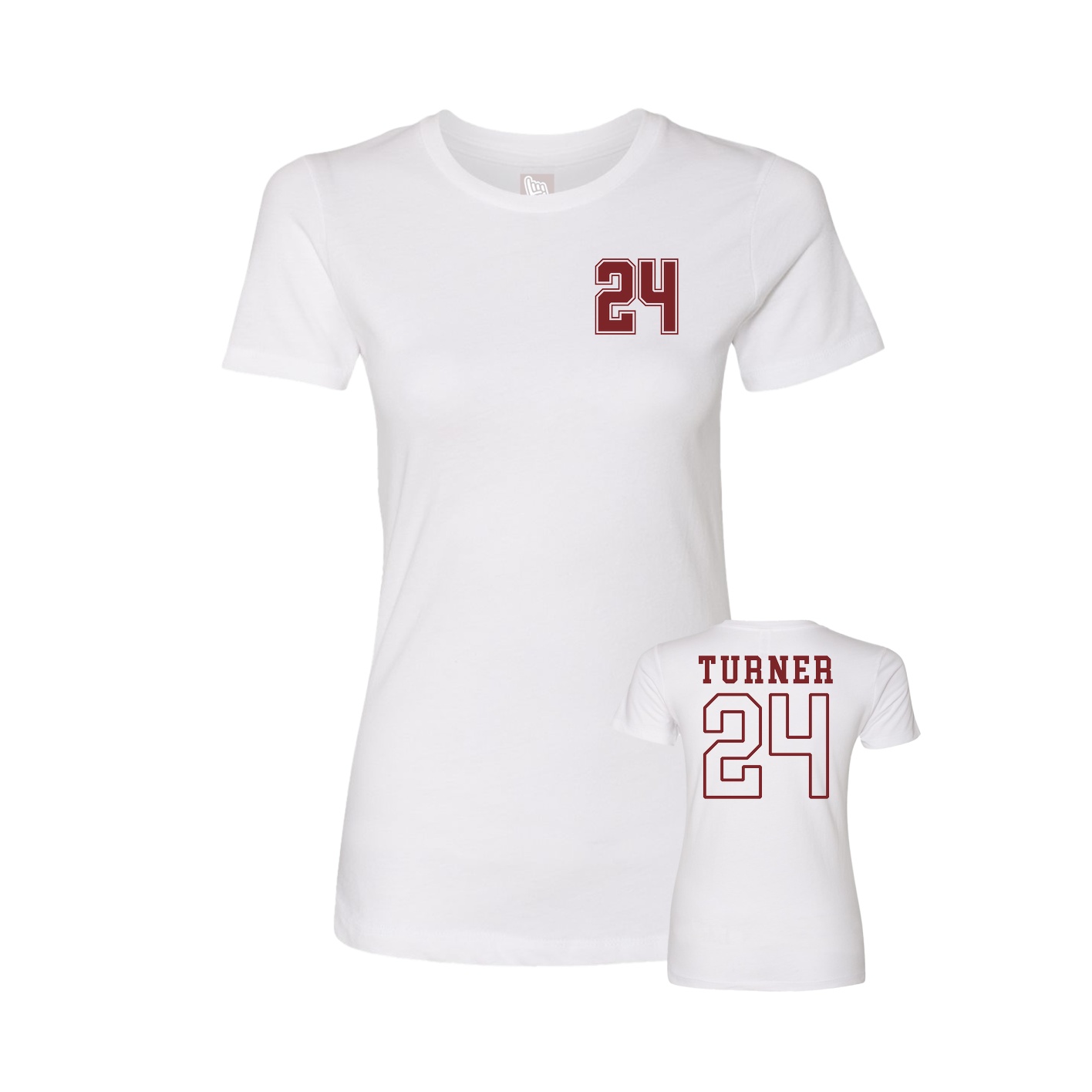Womens Tee — Chest Back in White