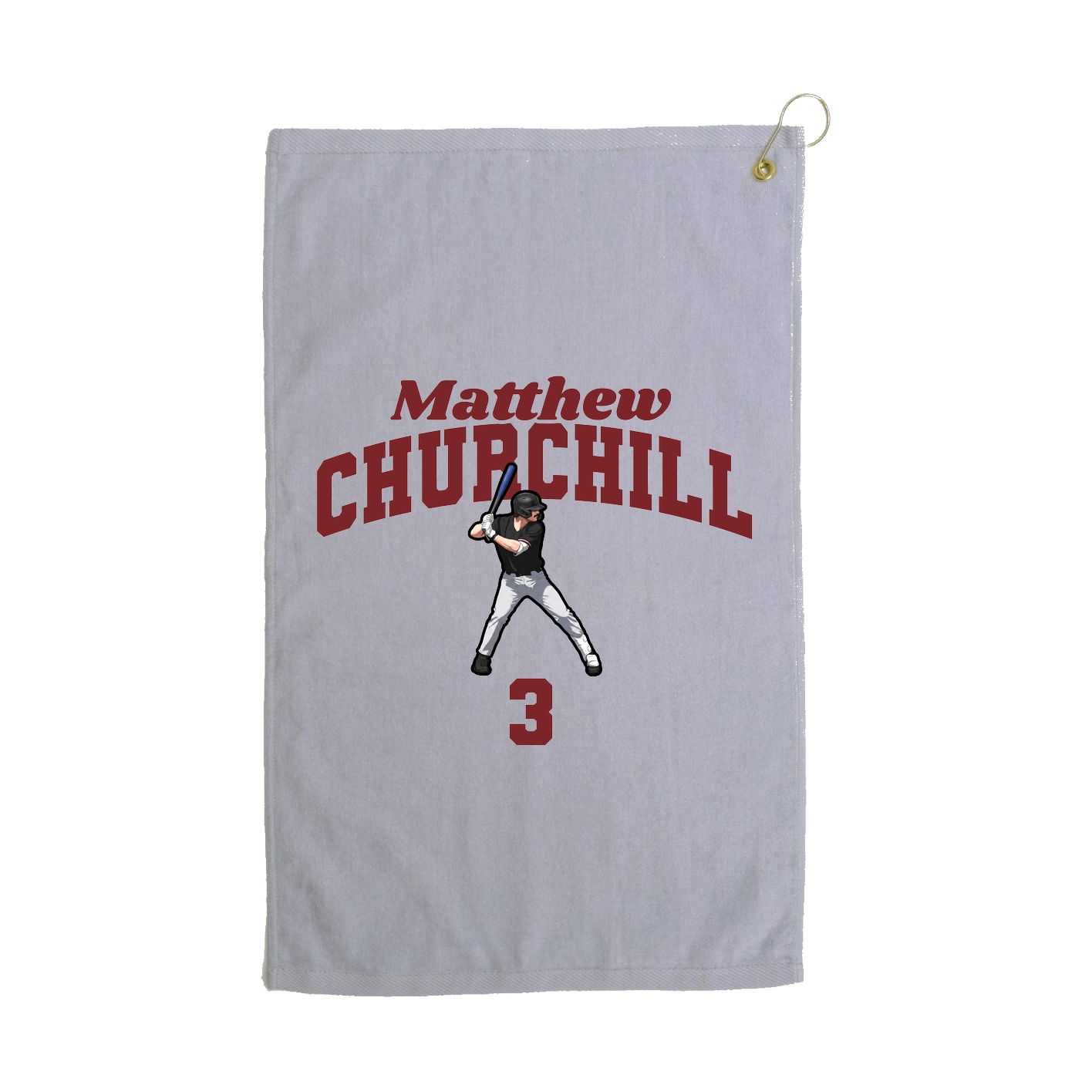 Golf Towel — Signature Arch in Grey