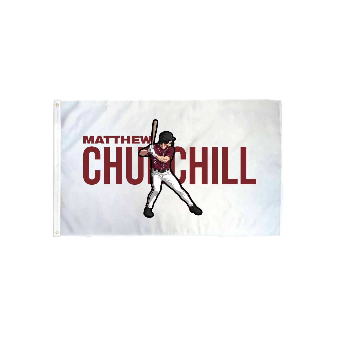 3x5 Flag — Player Name in Classic