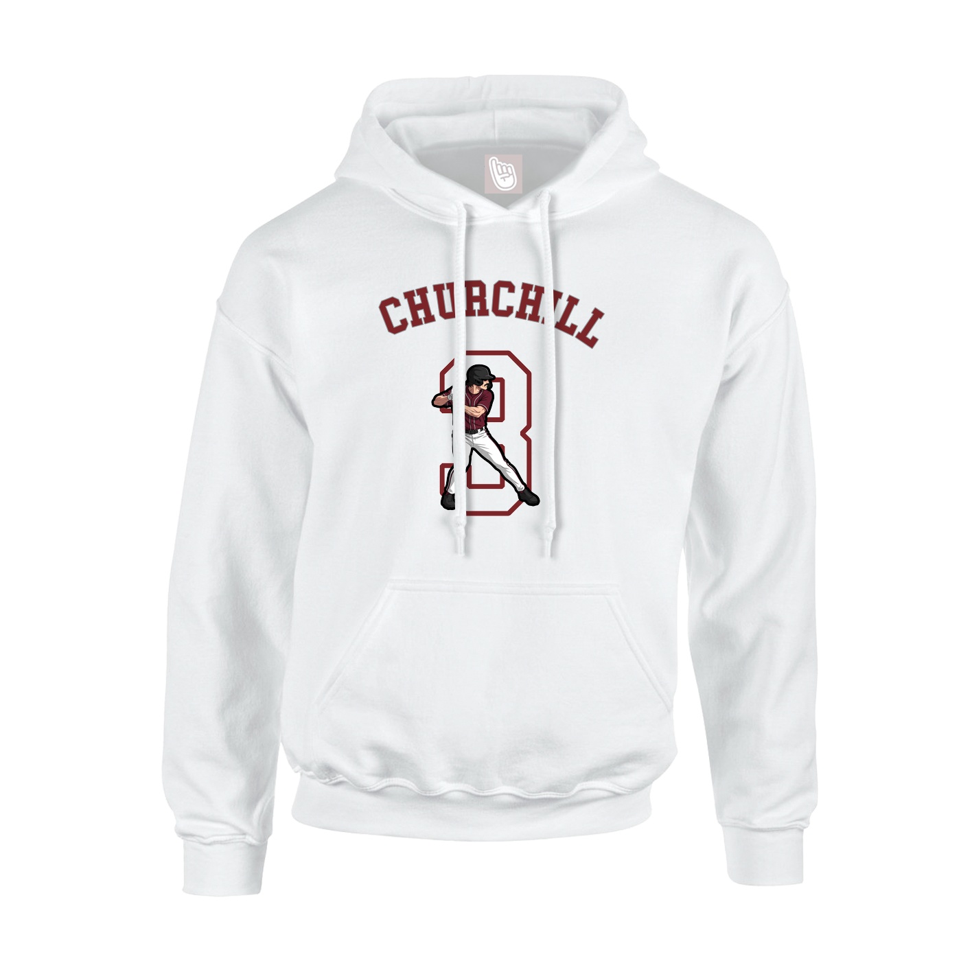 Youth Hoodie — Shirsey Arch in White