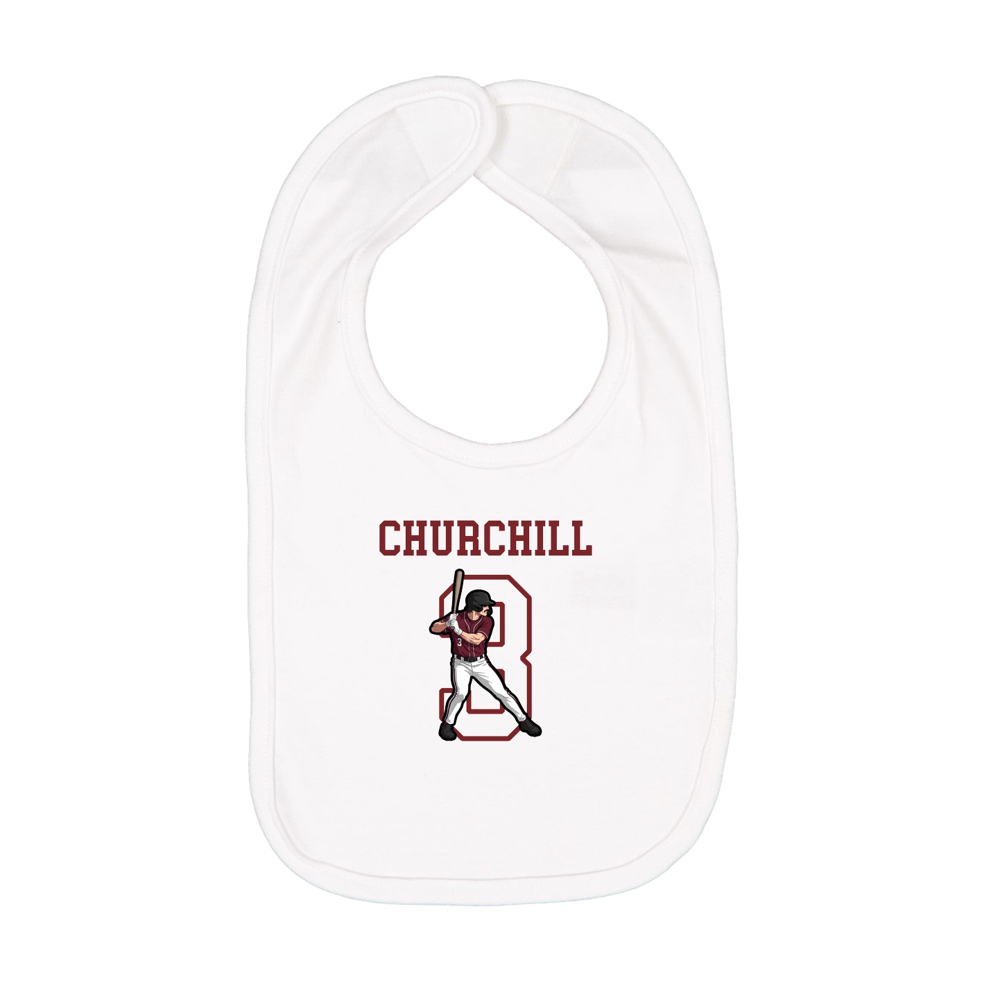 Infant Bib — Shirsey in White