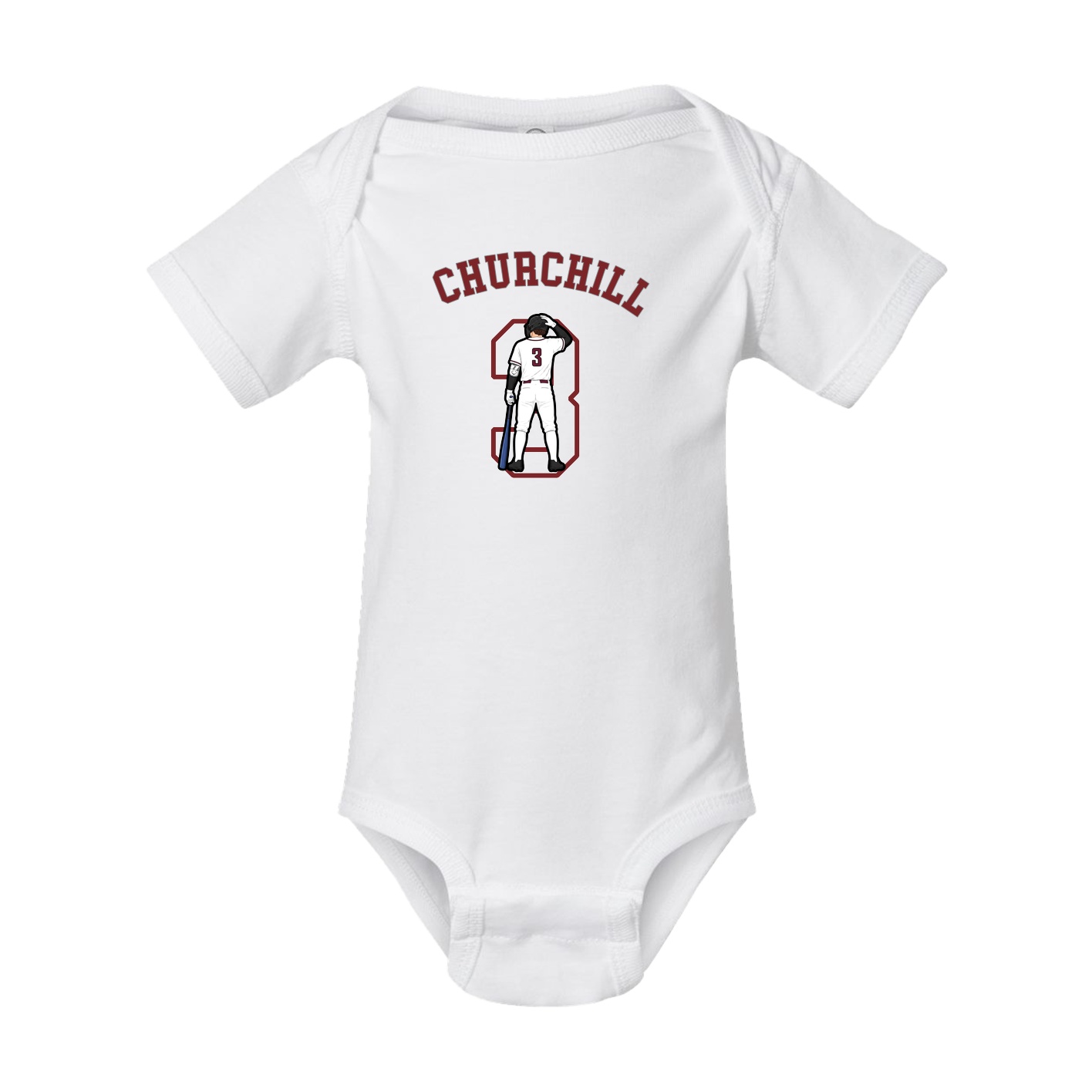 Baby Onesie — Shirsey Arch in White