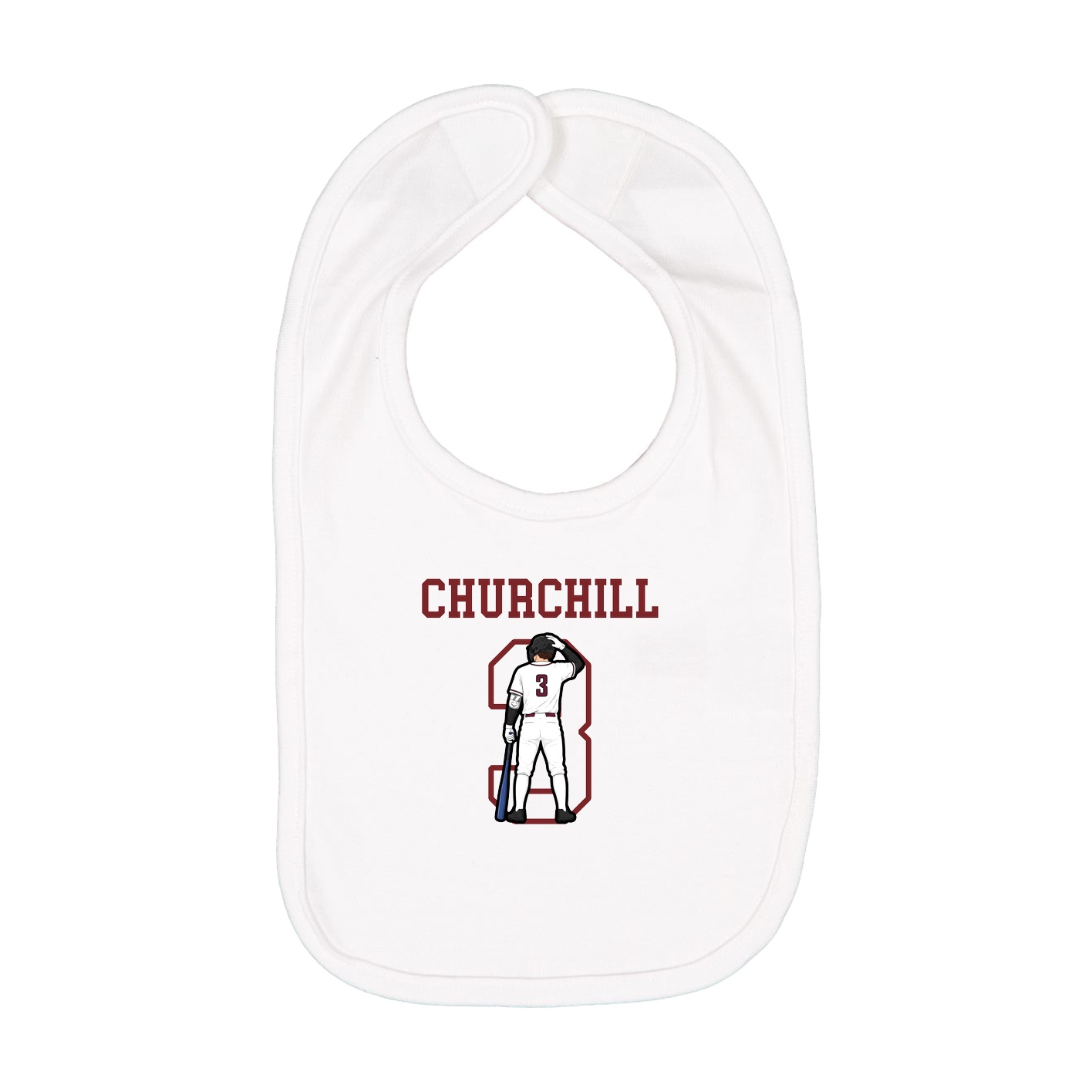 Infant Bib — Shirsey in White