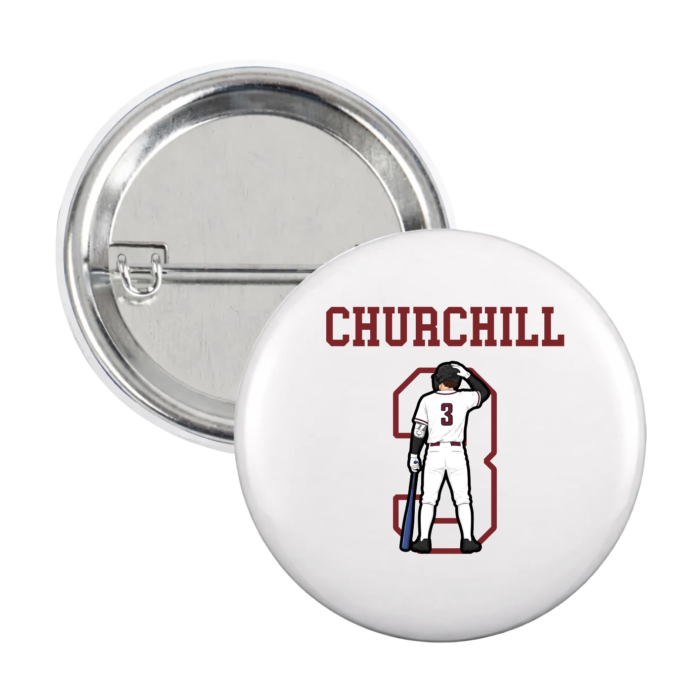 Game Day Button — Shirsey in White