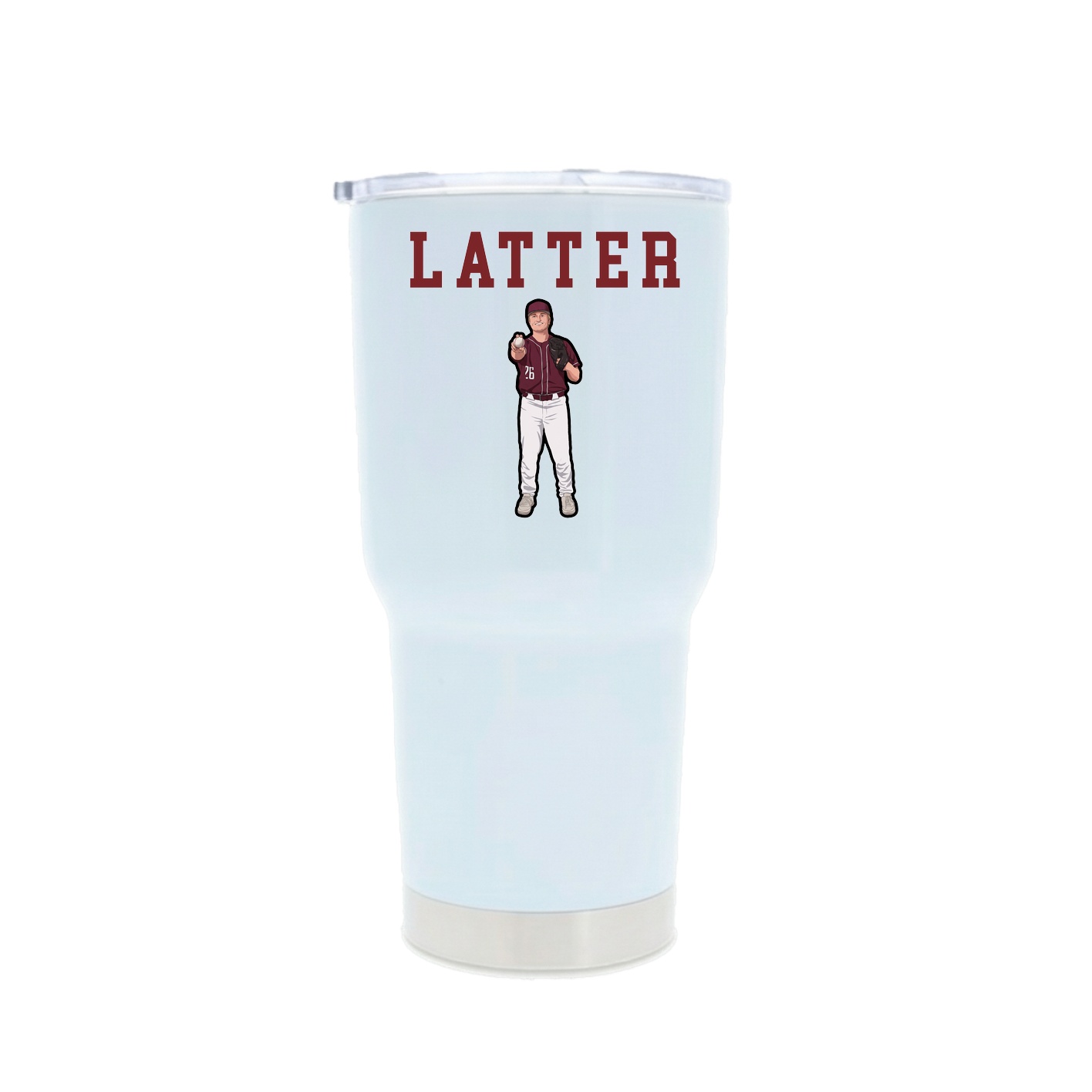 30oz Stainless Steel Tumbler — Shirsey in White