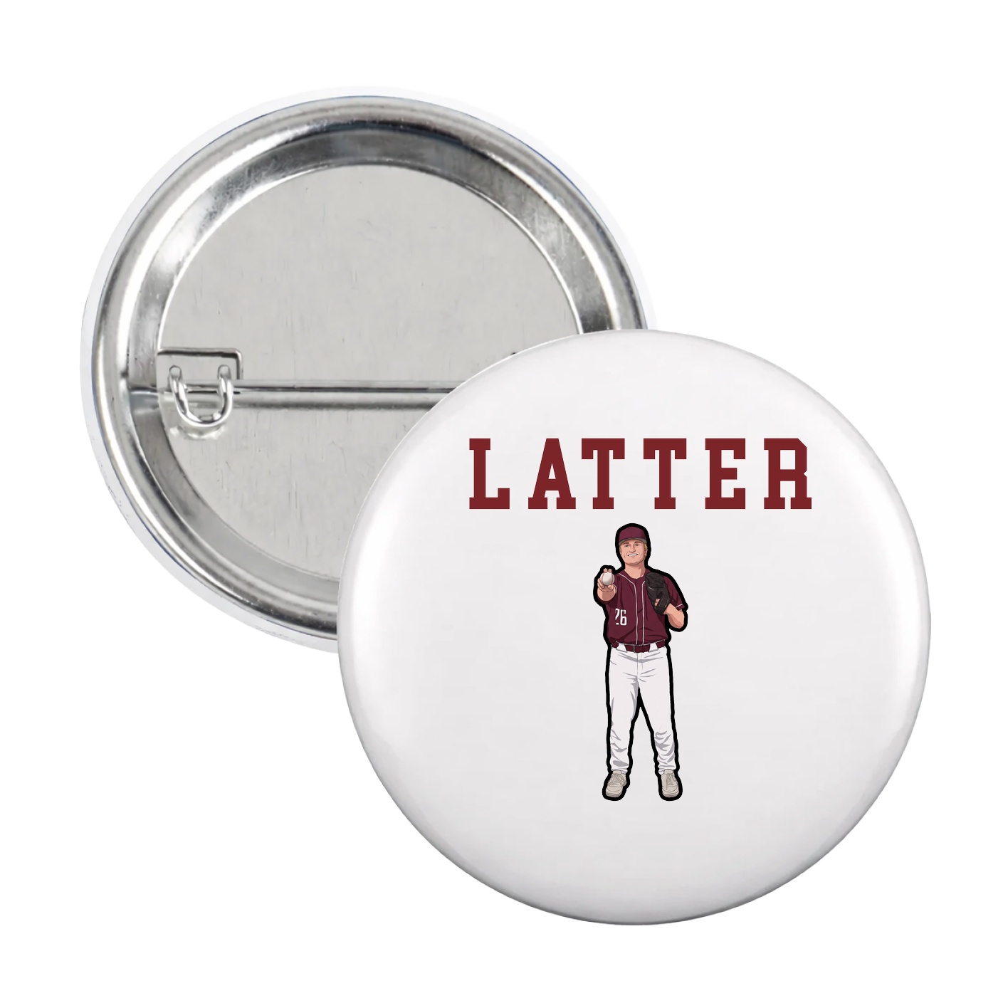 Game Day Button — Shirsey in White