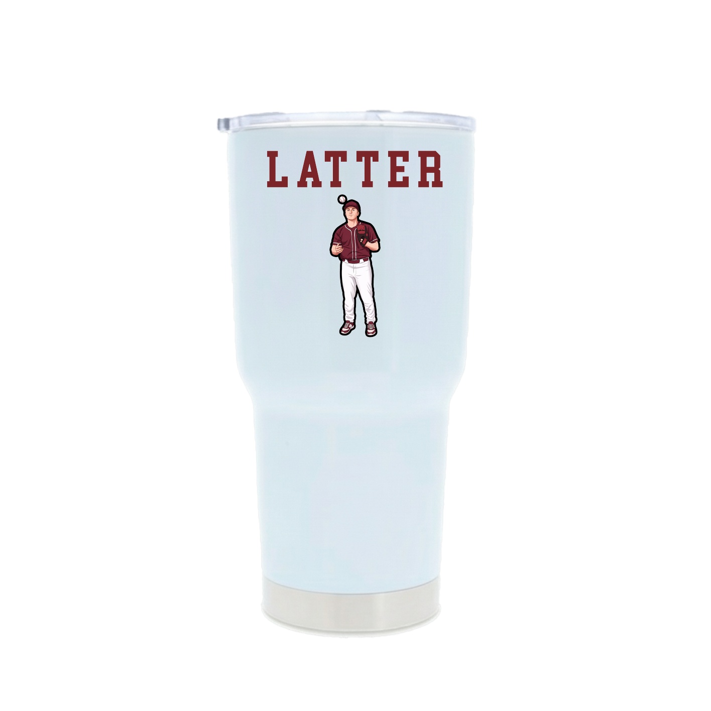 30oz Stainless Steel Tumbler — Shirsey in White