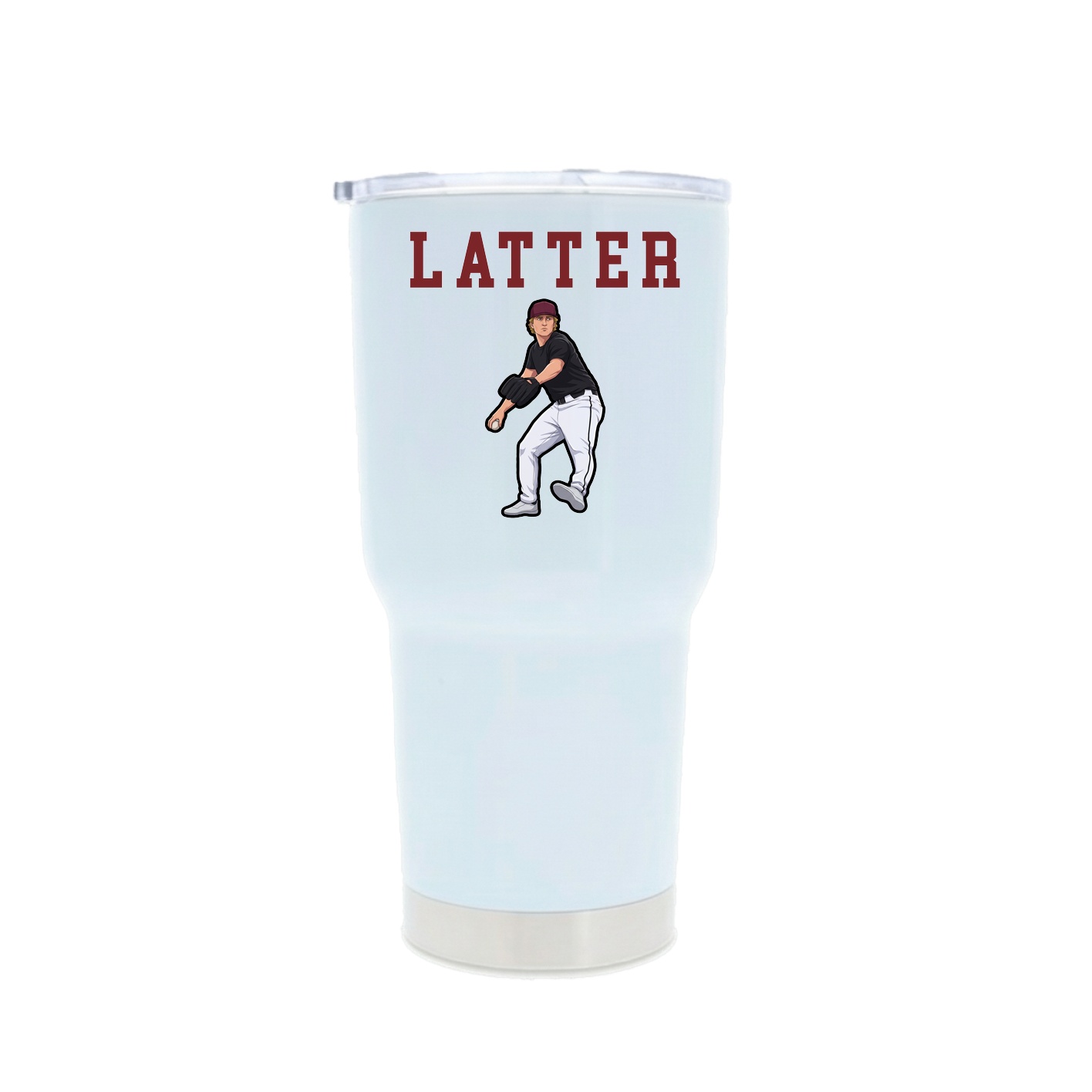 30oz Stainless Steel Tumbler — Shirsey in White