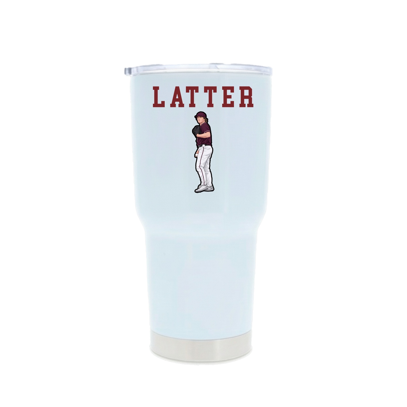30oz Stainless Steel Tumbler — Shirsey in White