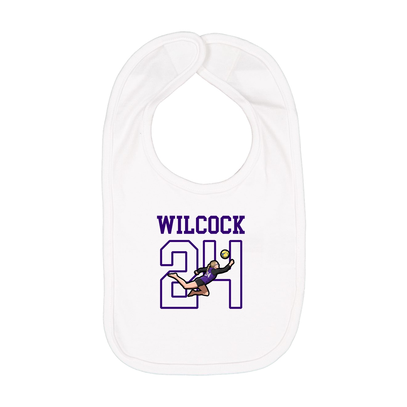 Infant Bib — Shirsey in White