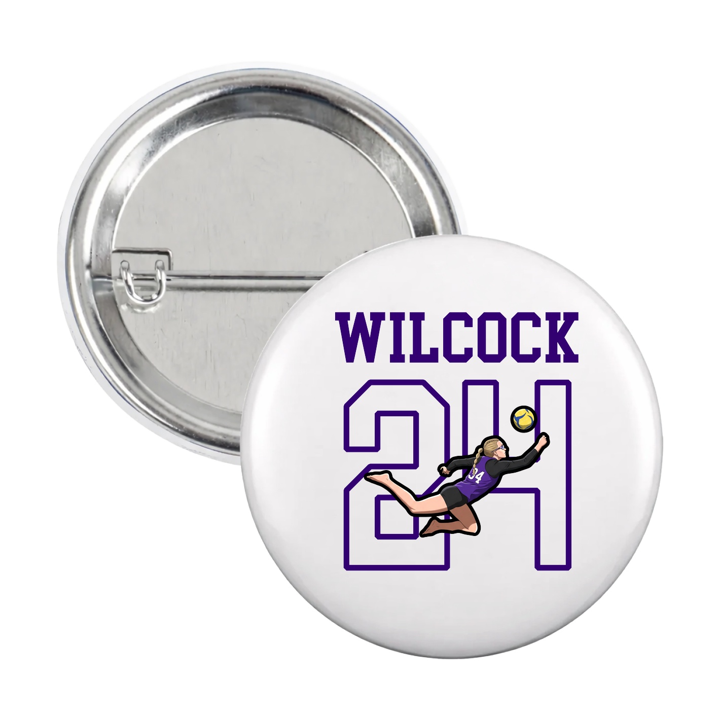 Game Day Button — Shirsey in White