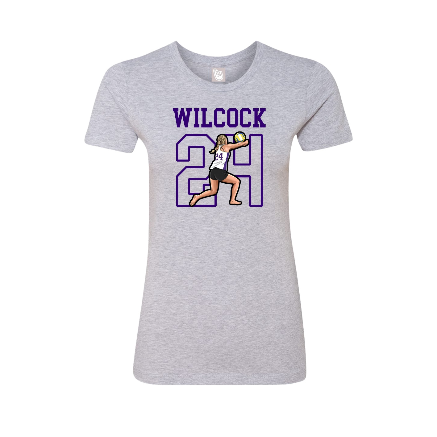 Fitted Women's Tee — Shirsey in Grey