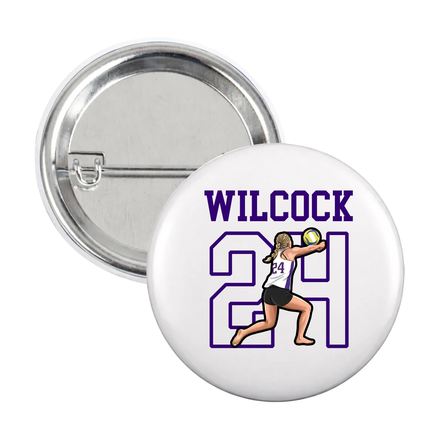 Game Day Button — Shirsey in White