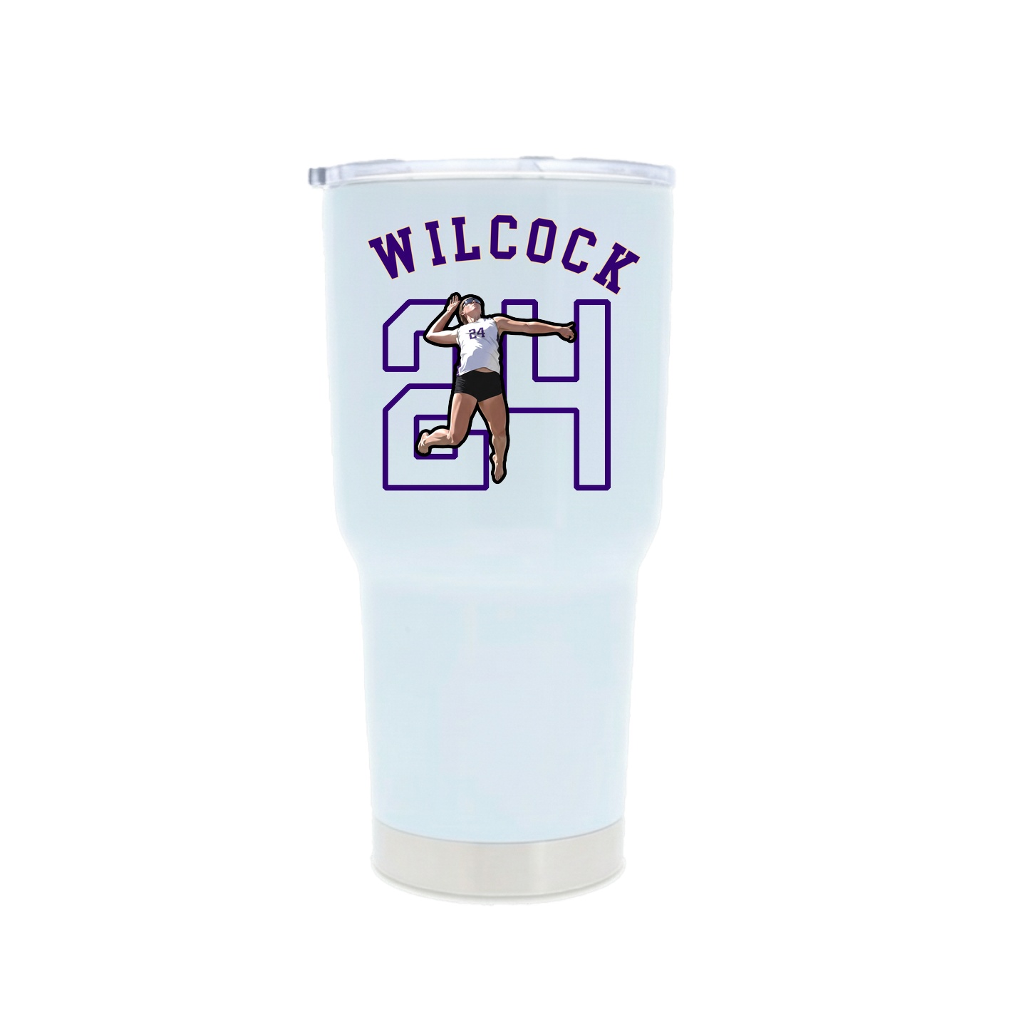 30oz Stainless Steel Tumbler — Shirsey Arch in White