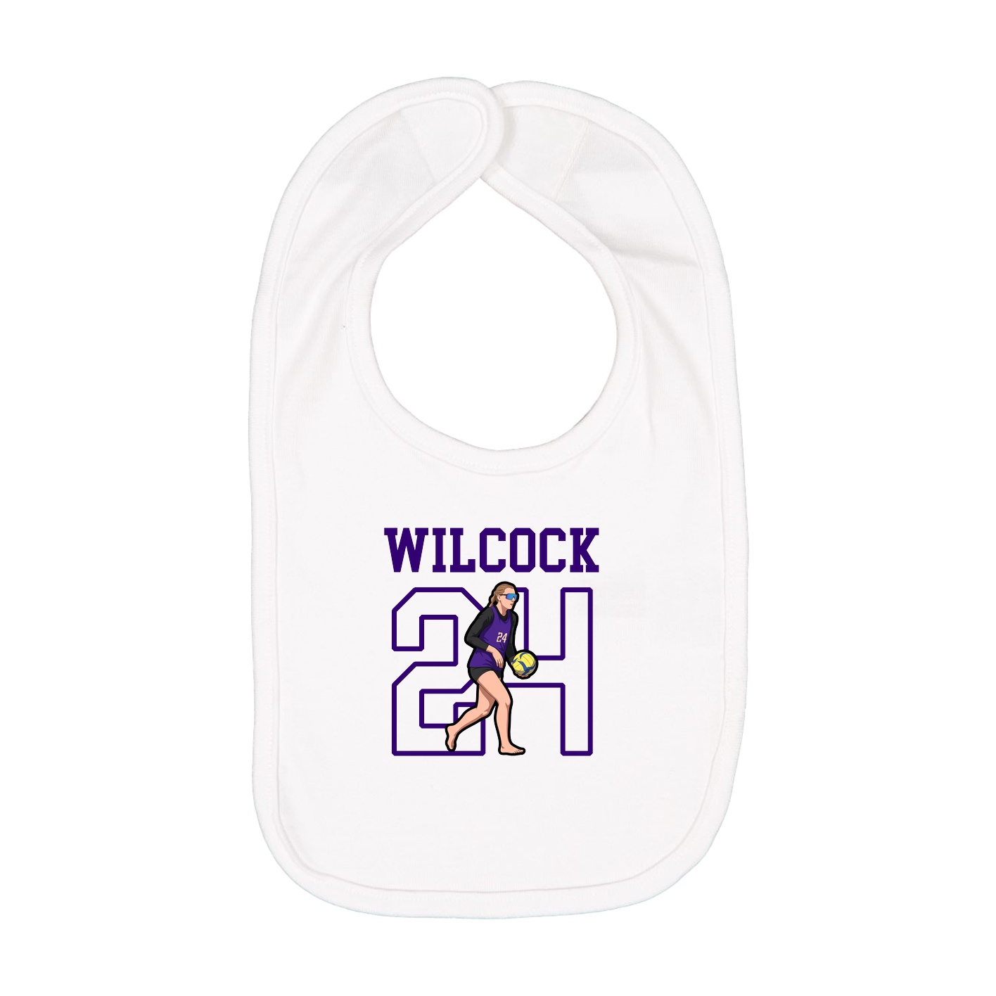 Infant Bib — Shirsey in White