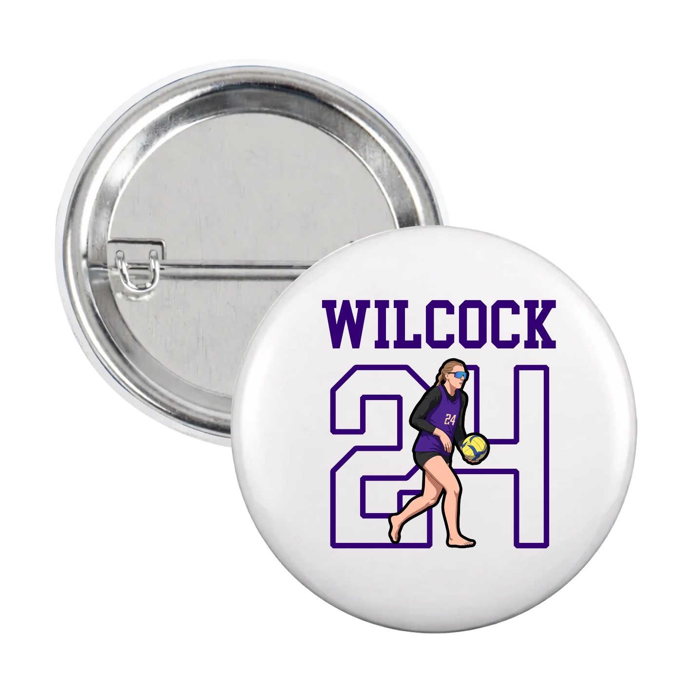 Game Day Button — Shirsey in White