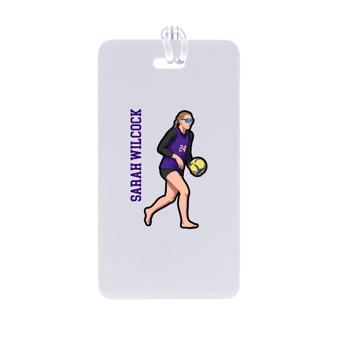Bag Tag — Name Vertical in Classic