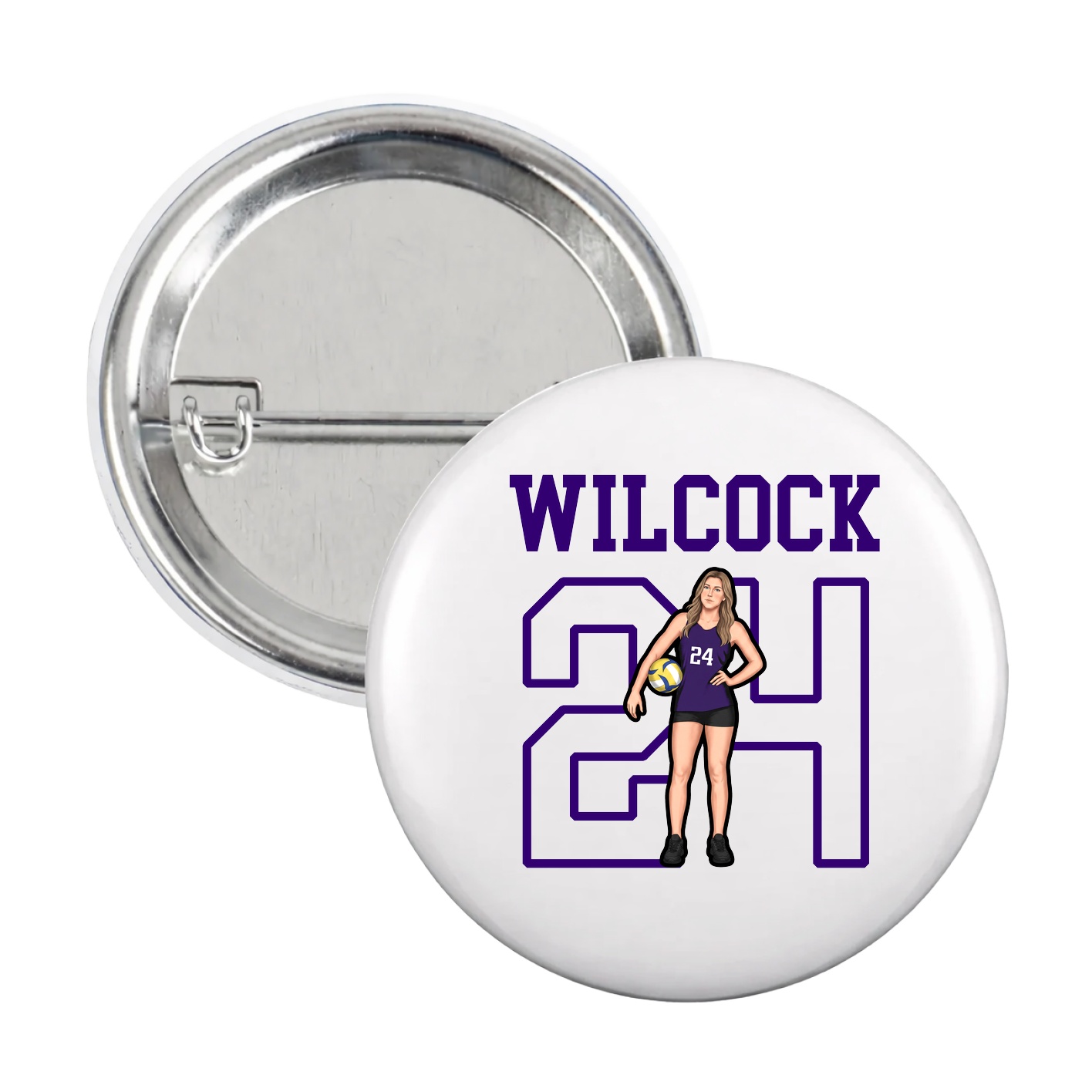 Game Day Button — Shirsey in White
