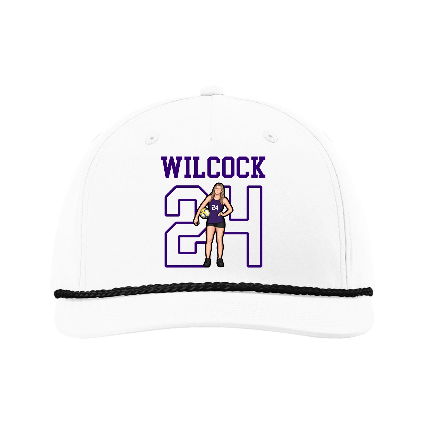 Five-Panel Classic Rope Cap — Shirsey in White