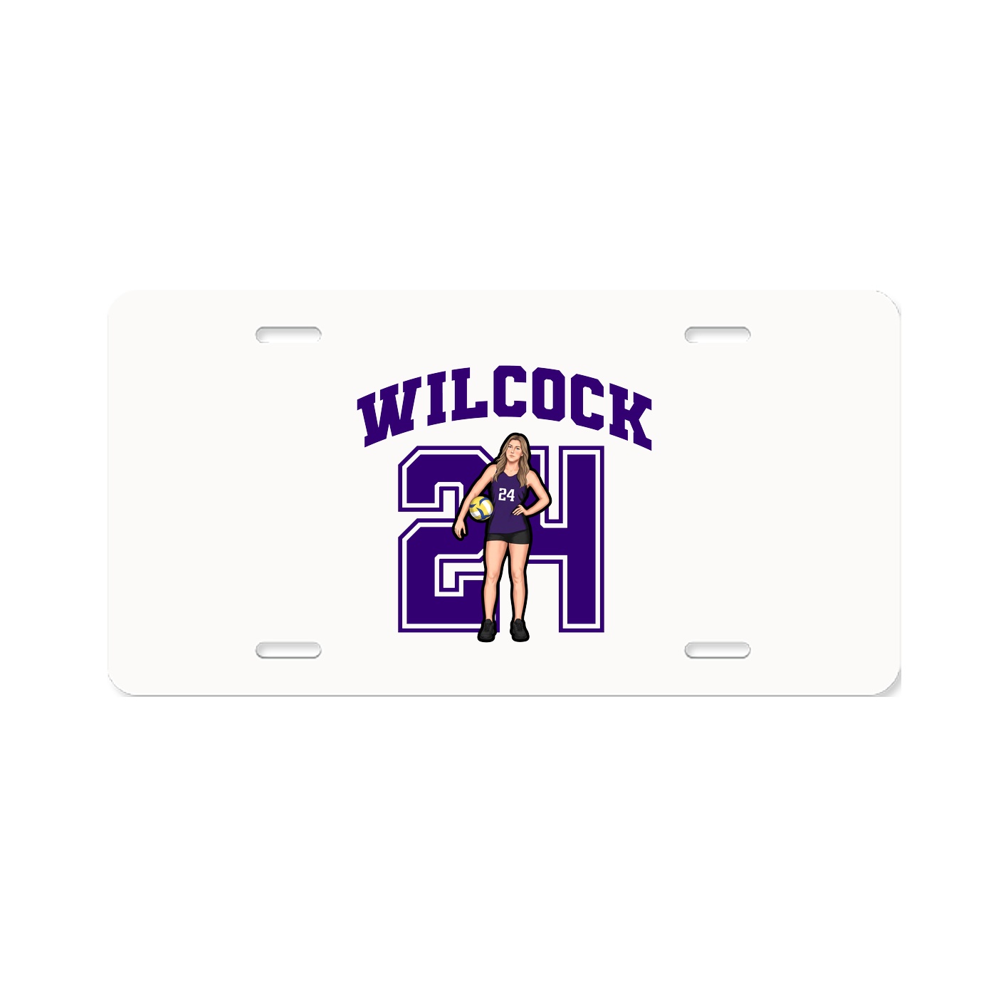 License Plate — Number in Classic