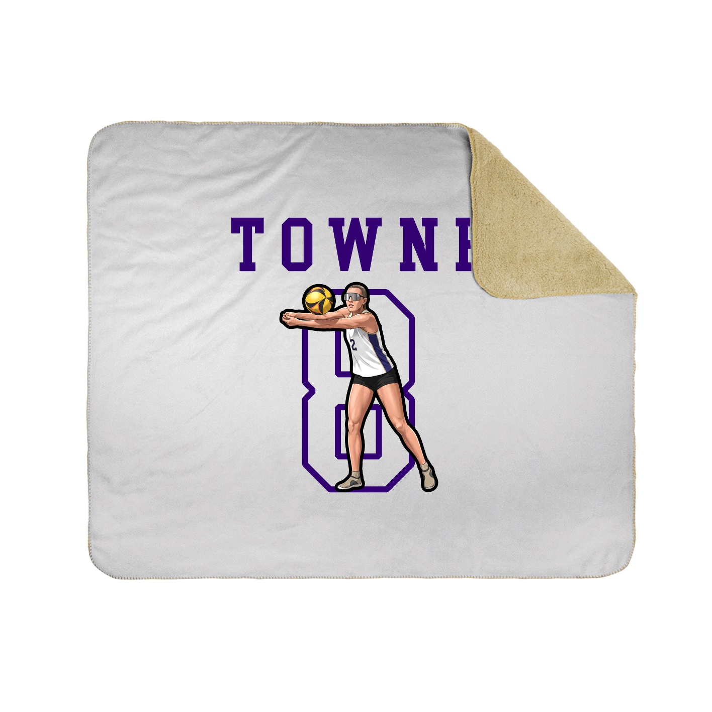 Throw Blanket — Shirsey in White