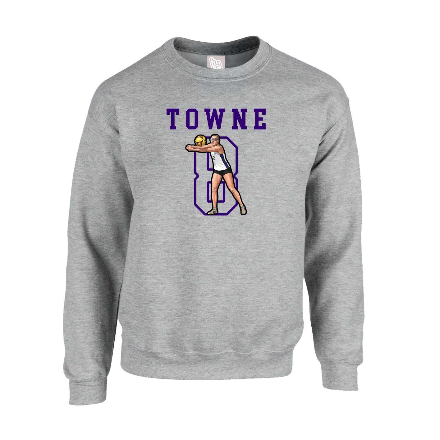 Fleece Crew — Shirsey in Grey