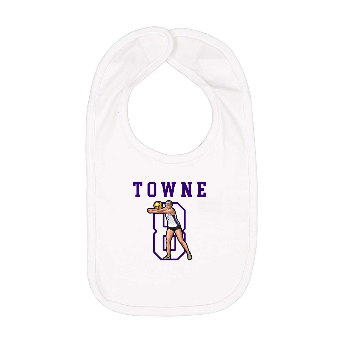 Infant Bib — Shirsey in White