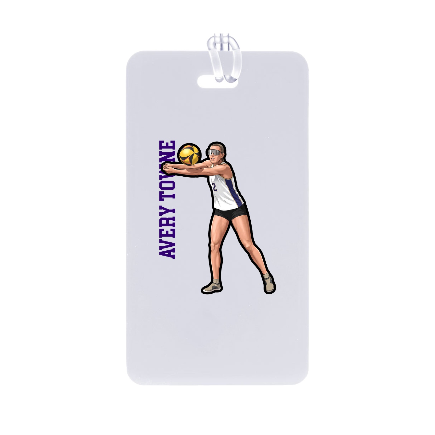 Bag Tag — Name Vertical in Classic
