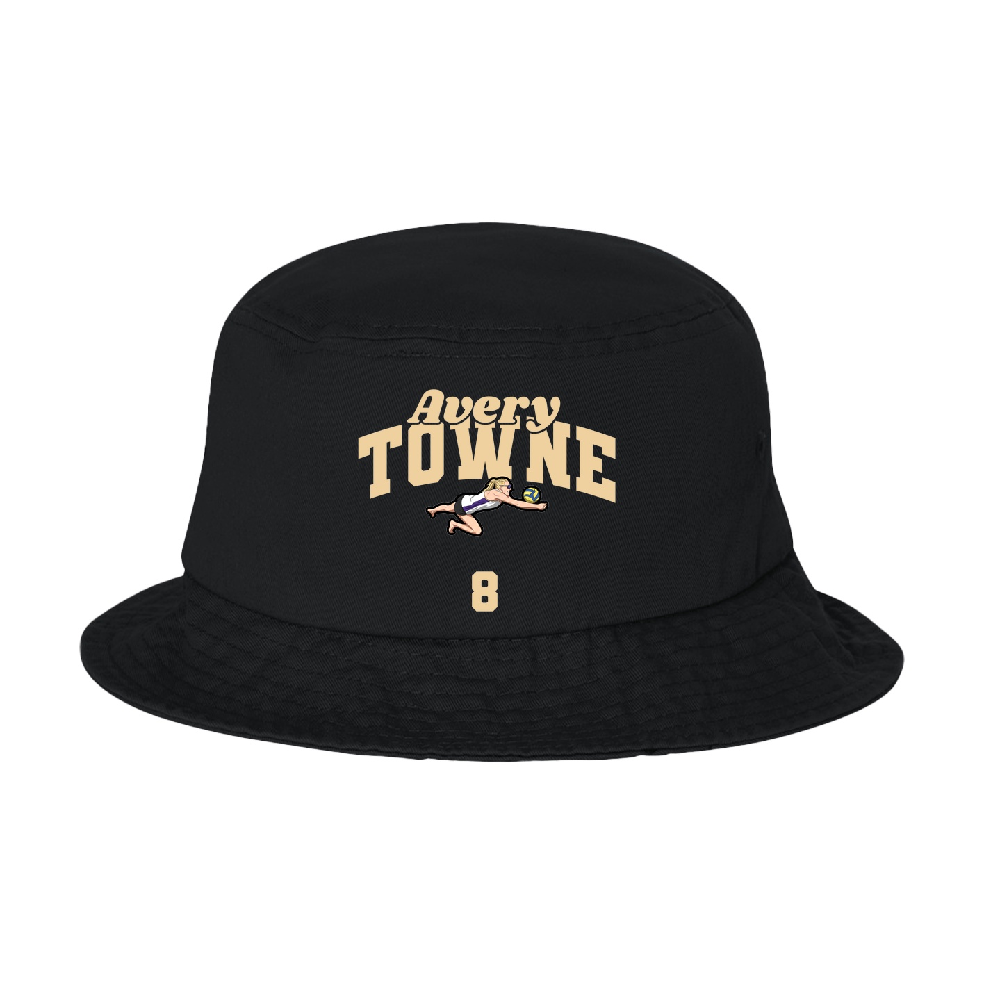 Bucket Cap — Signature Arch in Black