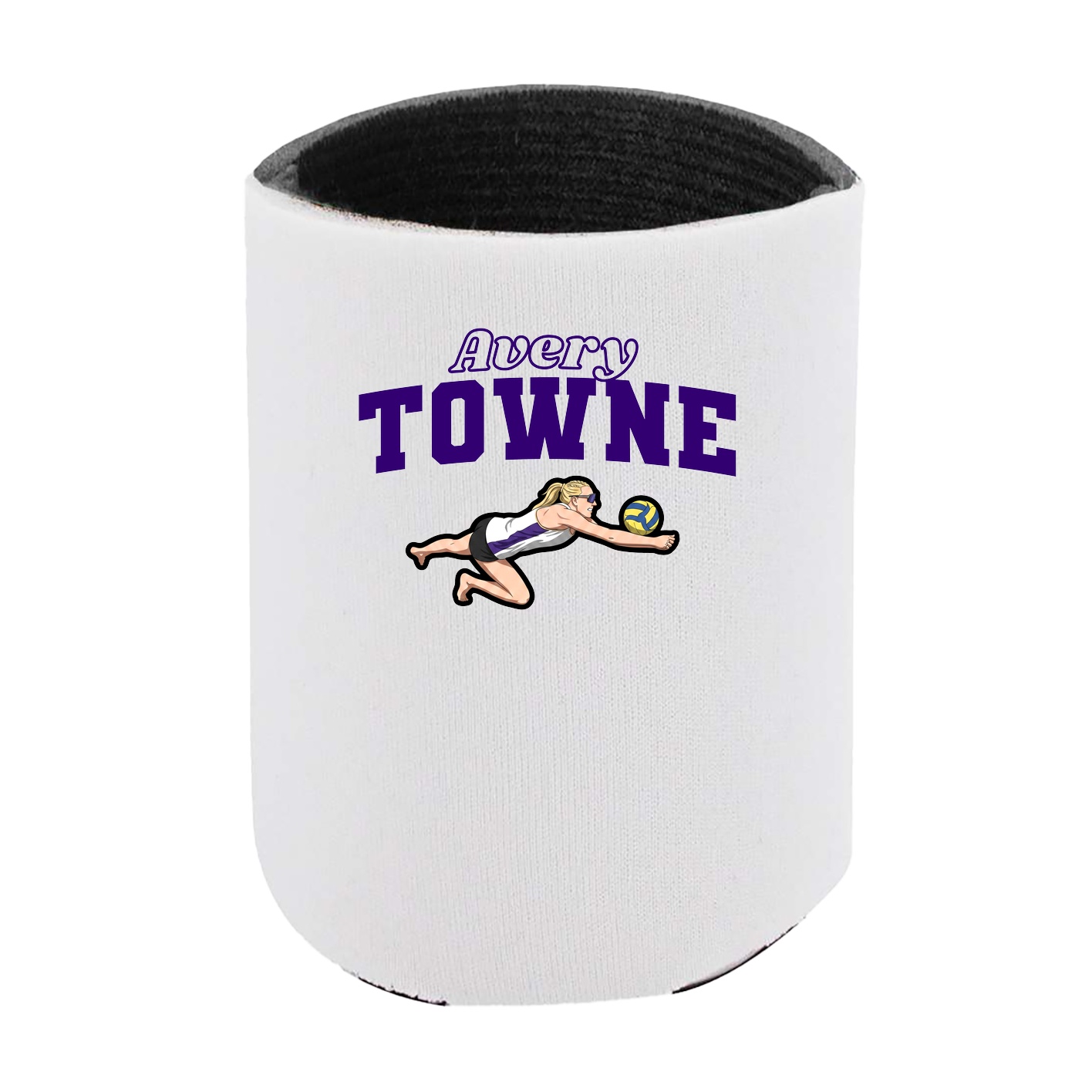 Can Holder — Name Arch in White