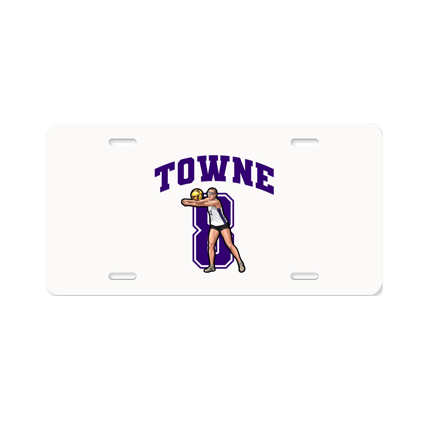 License Plate — Number in Classic
