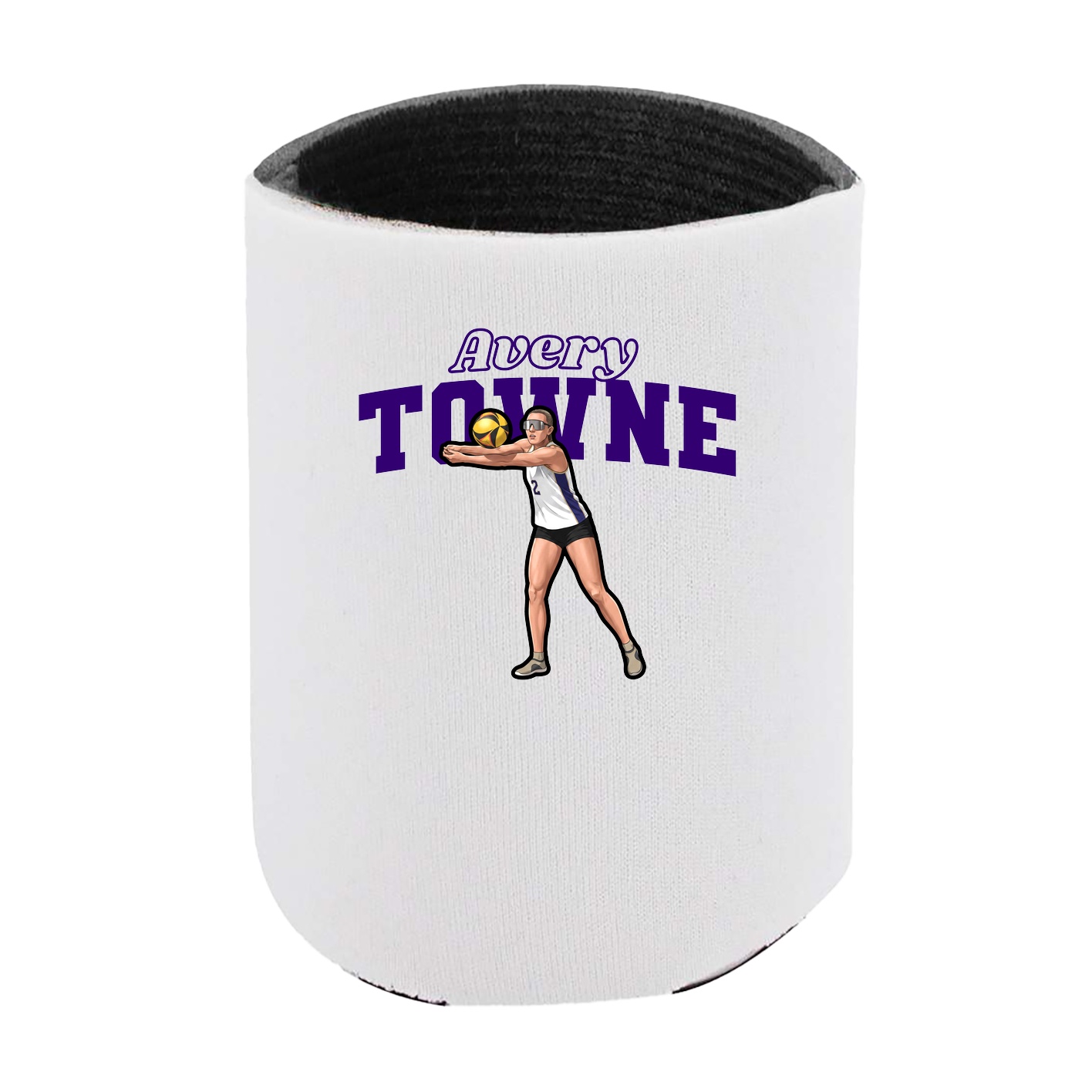 Can Holder — Name Arch in White
