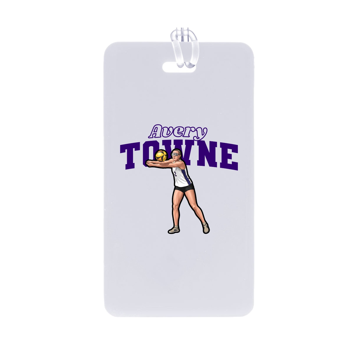 Bag Tag — Name Arch in Classic