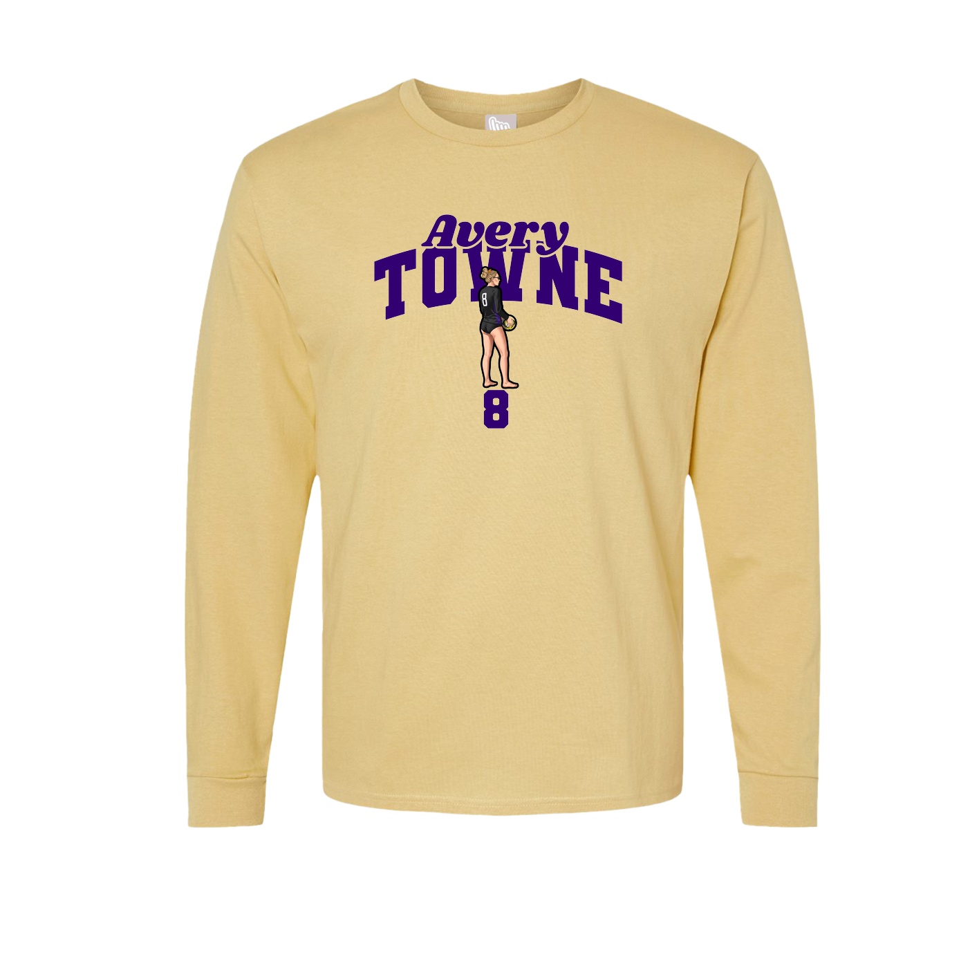 Long Sleeve Tee — Signature Arch in Vegas Gold
