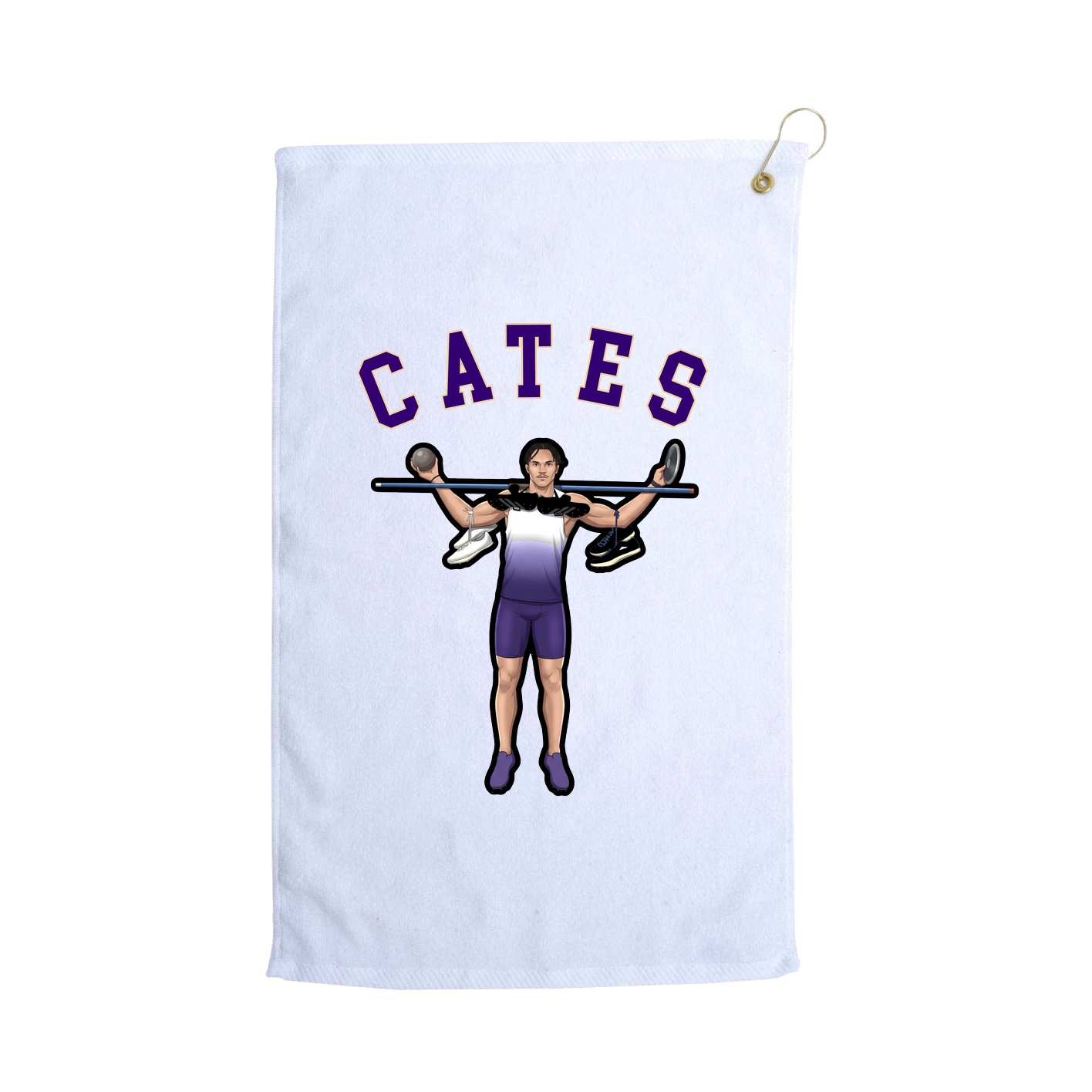 Golf Towel — Shirsey Arch in White
