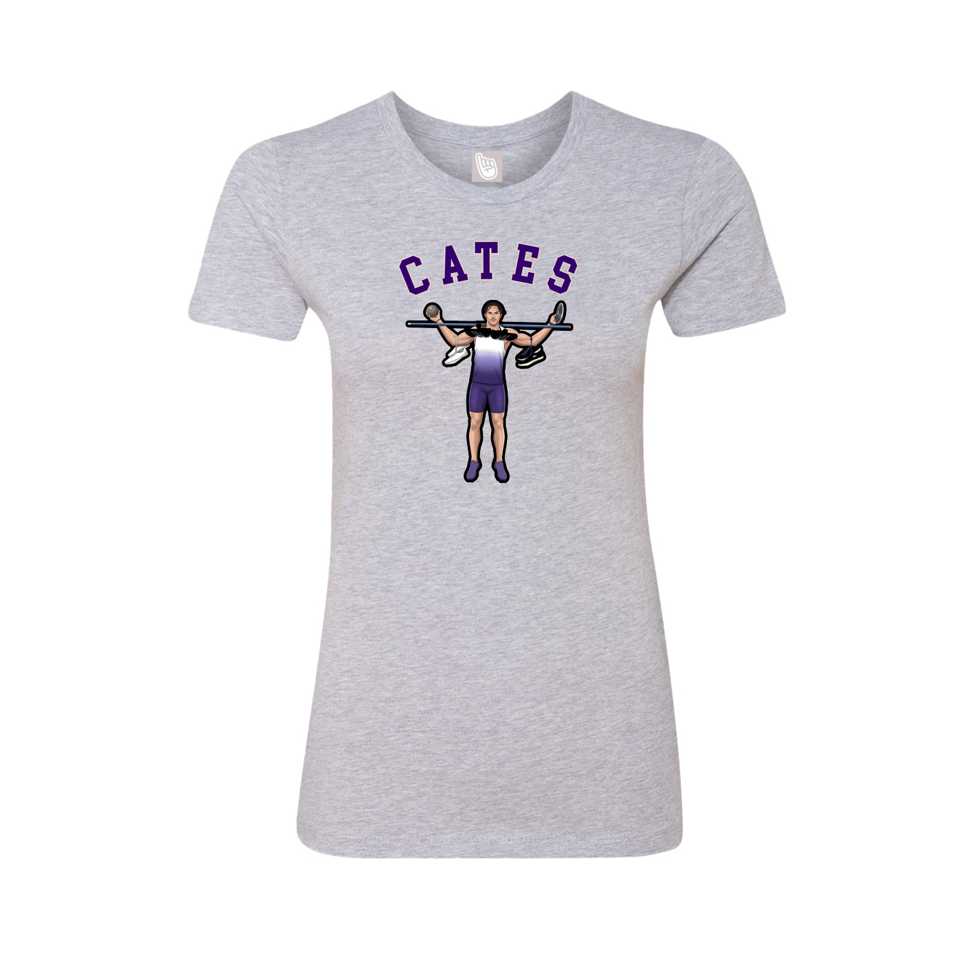 Fitted Women's Tee — Shirsey Arch in Grey