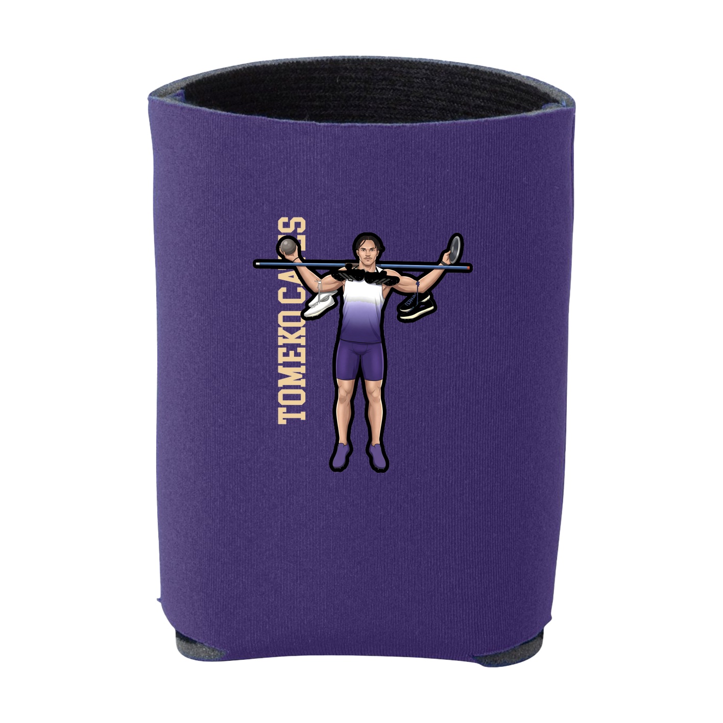 Can Holder — Name Vertical in Purple