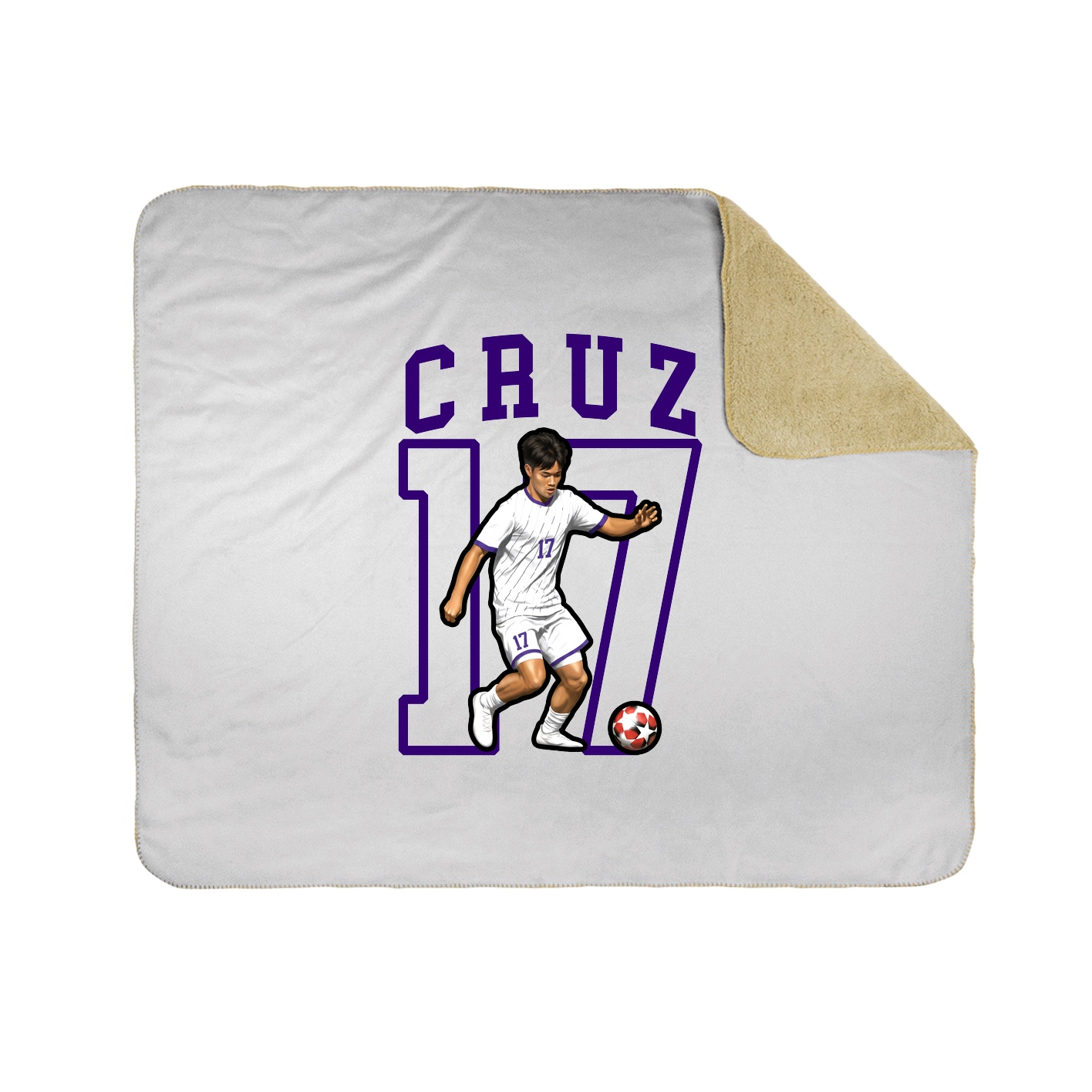 Throw Blanket — Shirsey in White