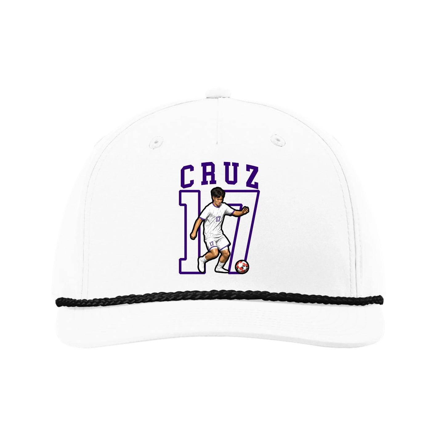 Five-Panel Classic Rope Cap — Shirsey in White