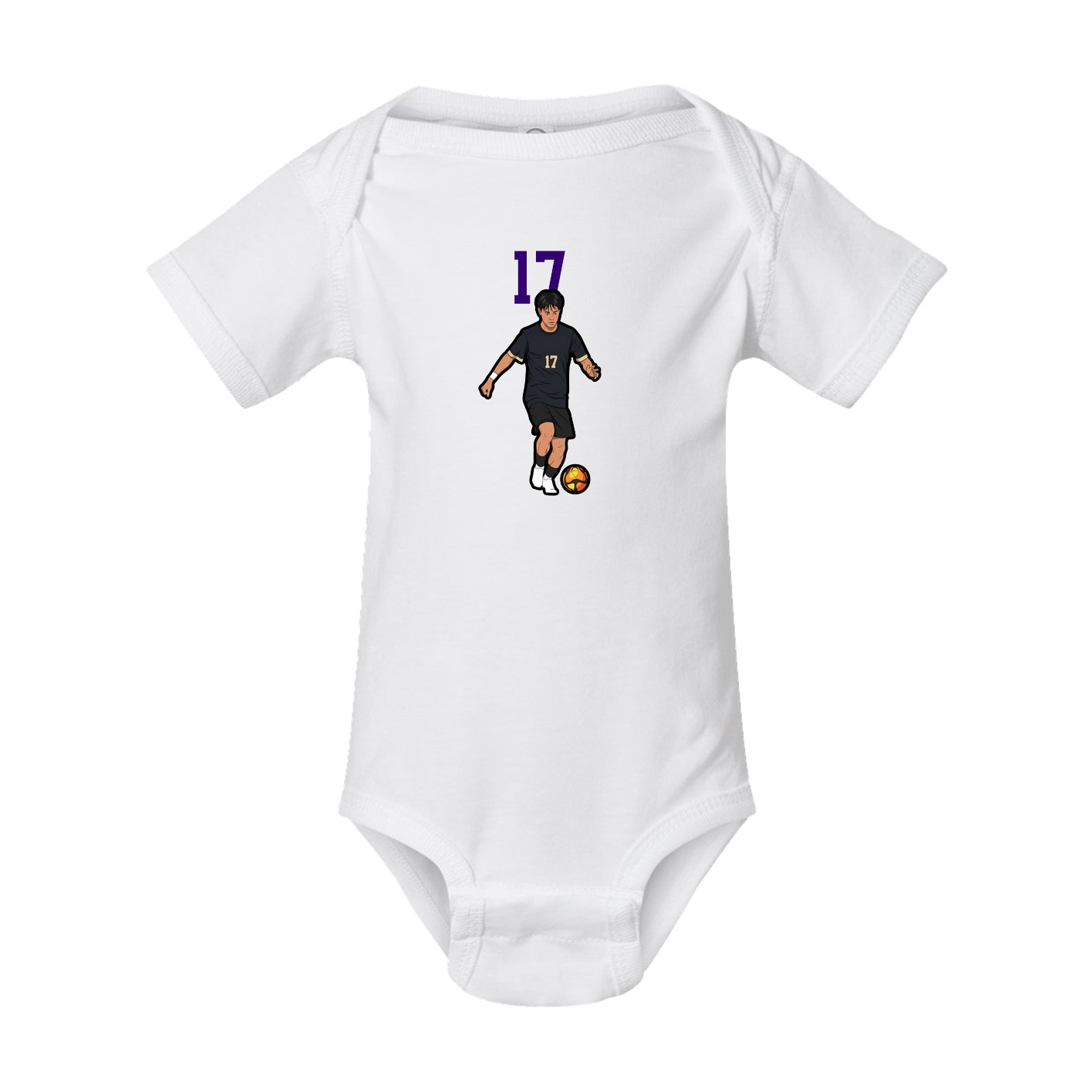 Baby Onesie — Number Top in White