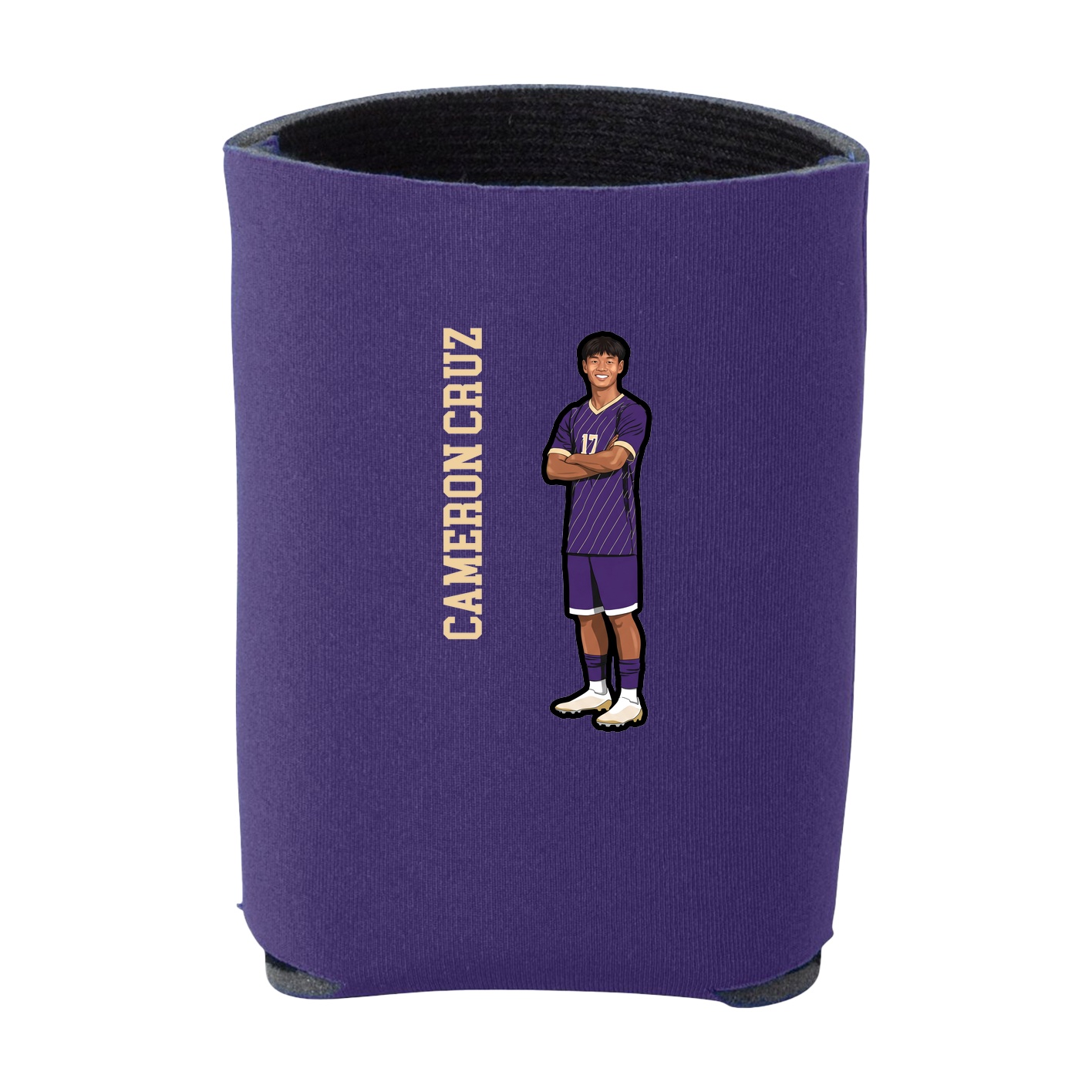 Can Holder — Name Vertical in Purple